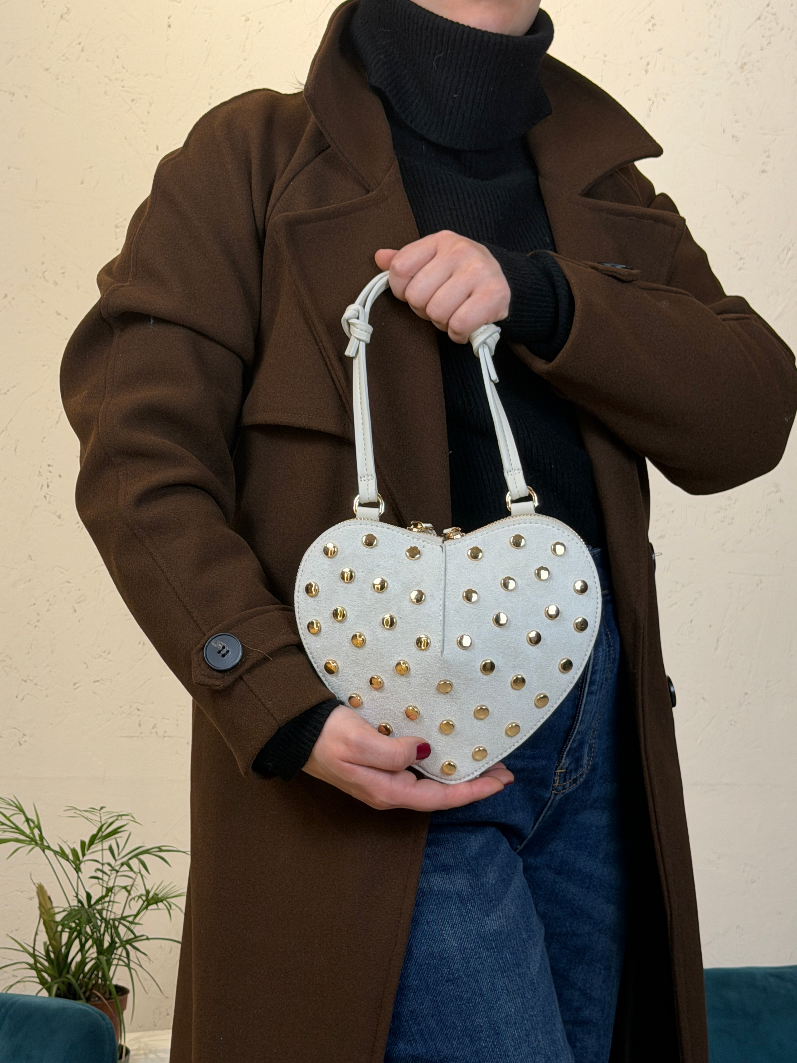 Borsa cuore borchiata - BS2602