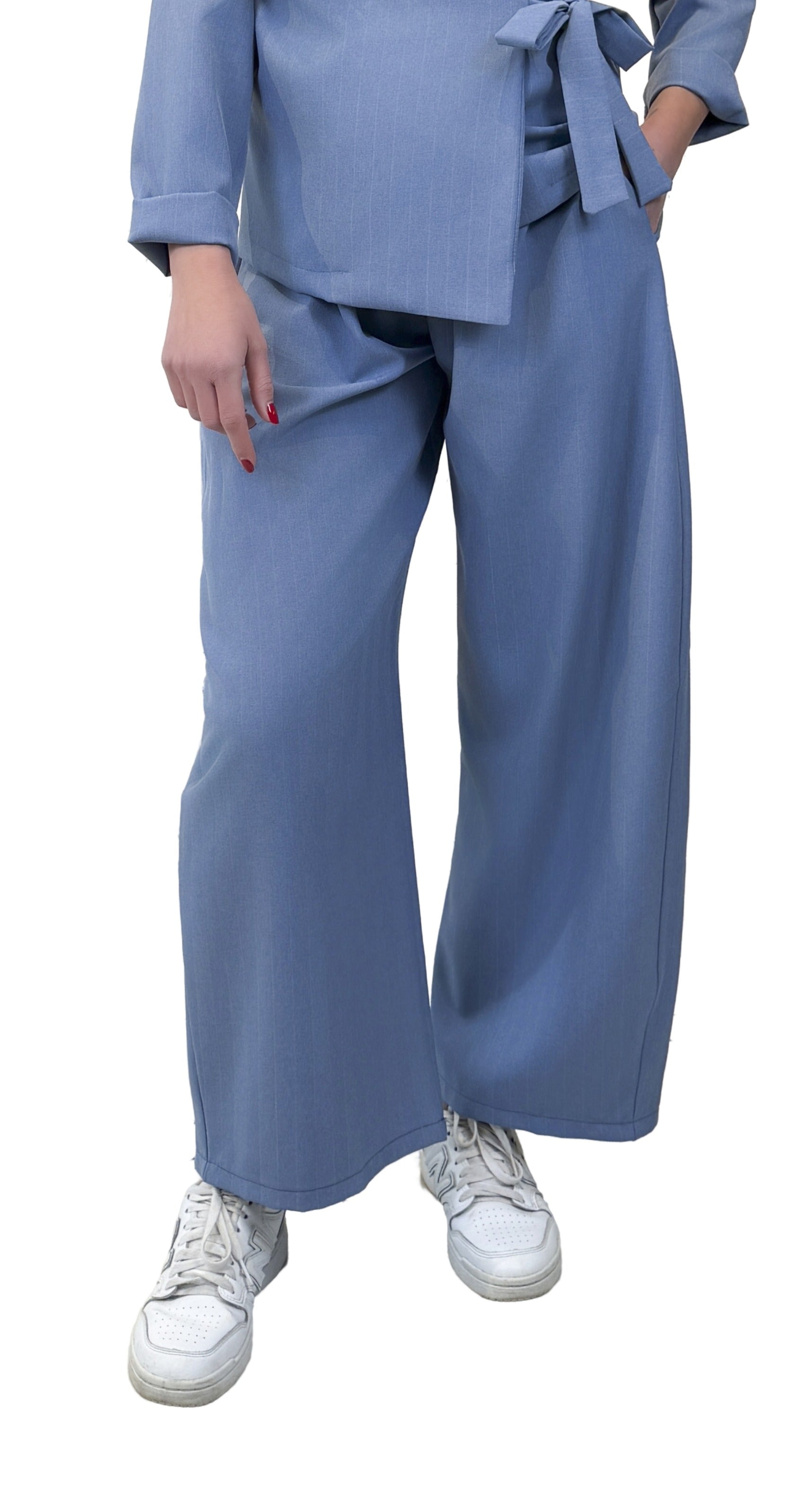 Pantalone balloon gessato - PL2607