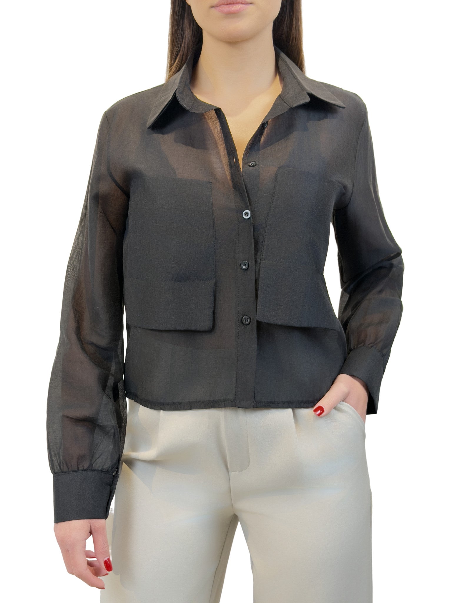 Camicia in raso - CM2613