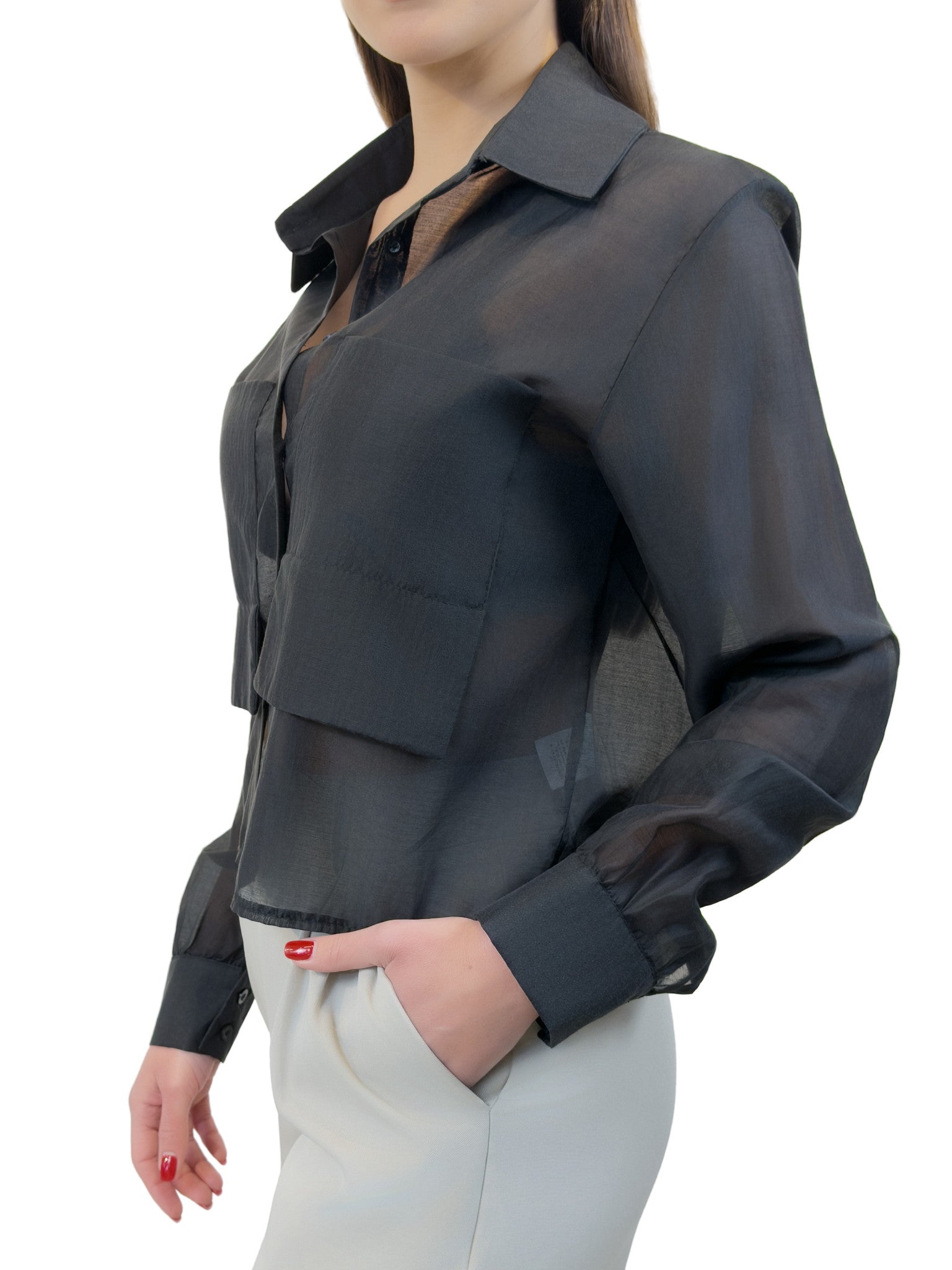 Camicia in raso - CM2613