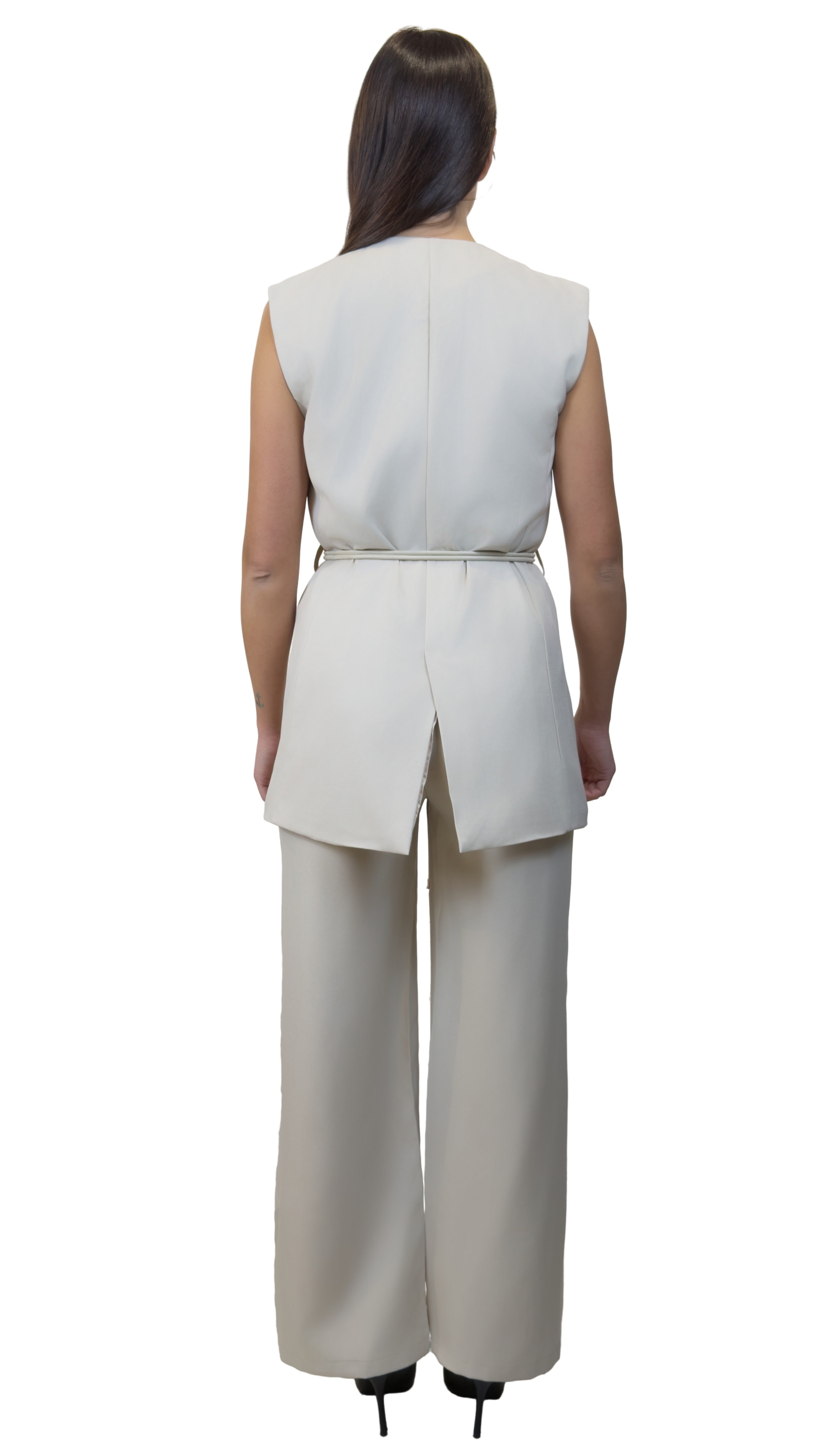 Tailleur panna con gilet - TL2607