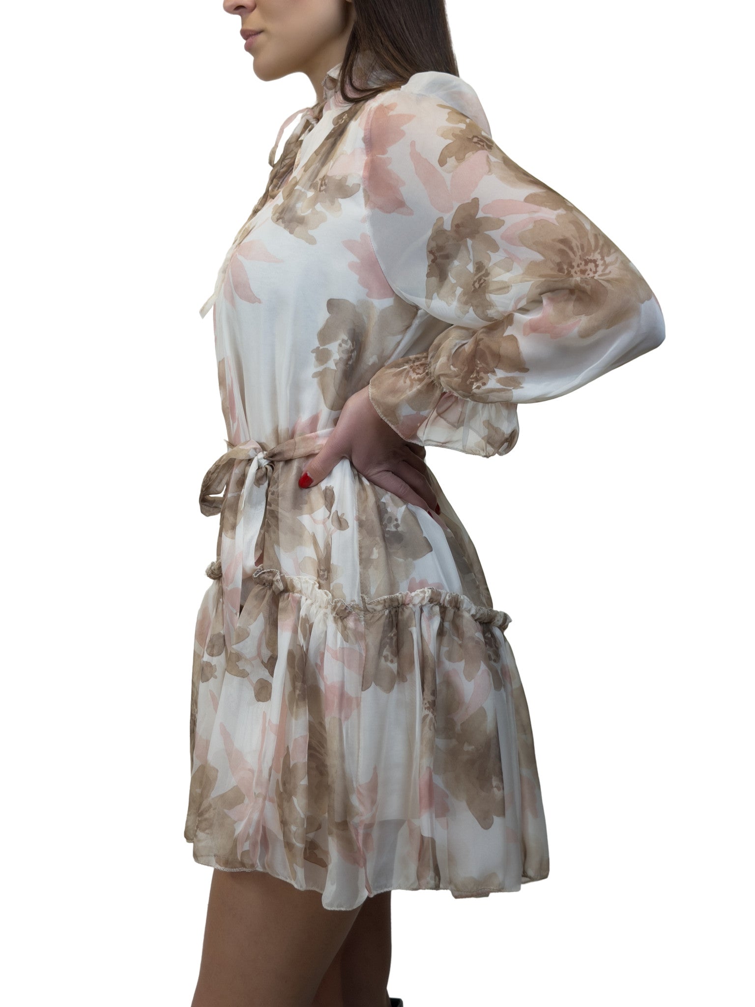 Vestito in fantasia floreale - VT2601