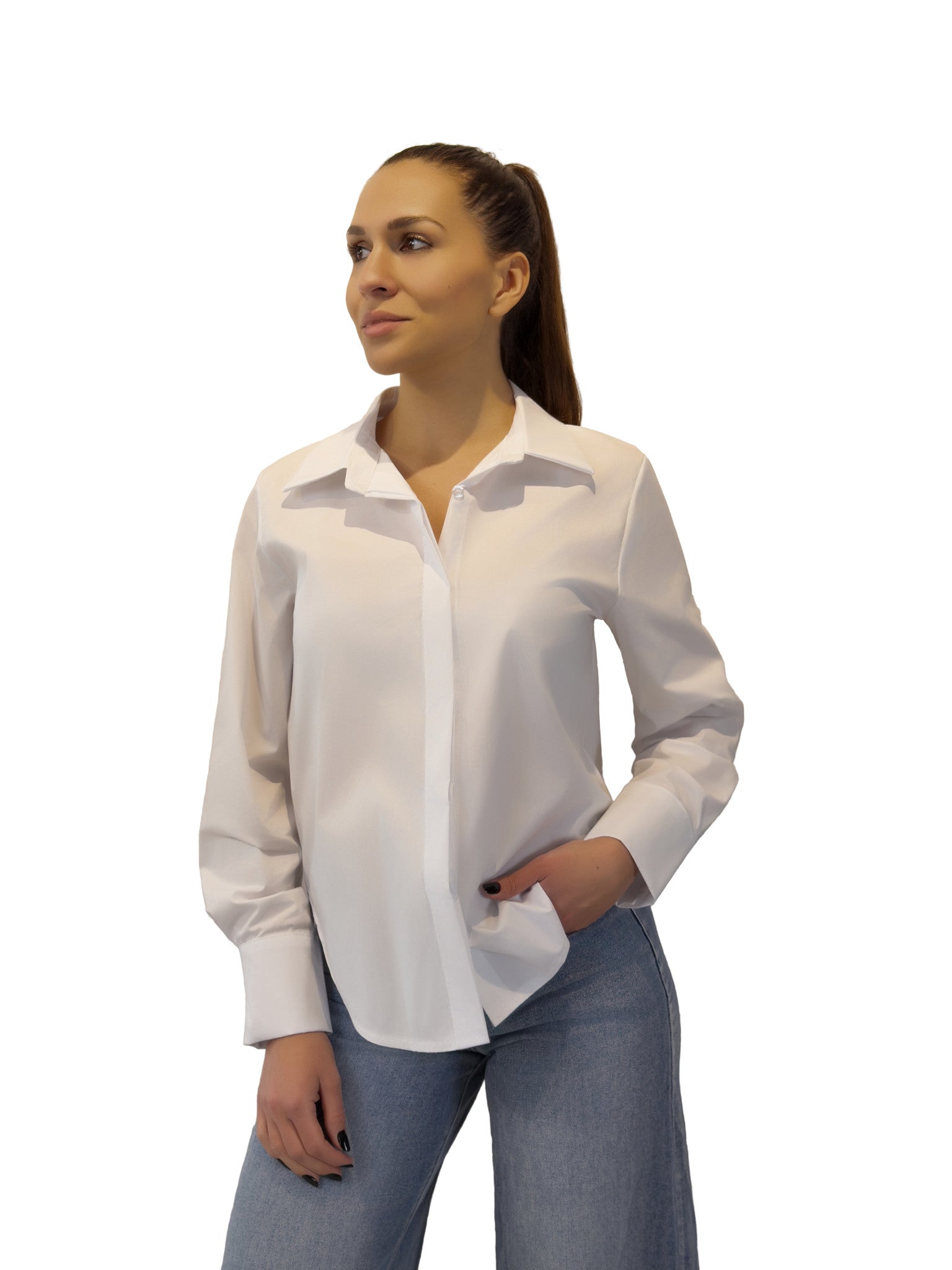 Camicia basic in cotone - CM2614