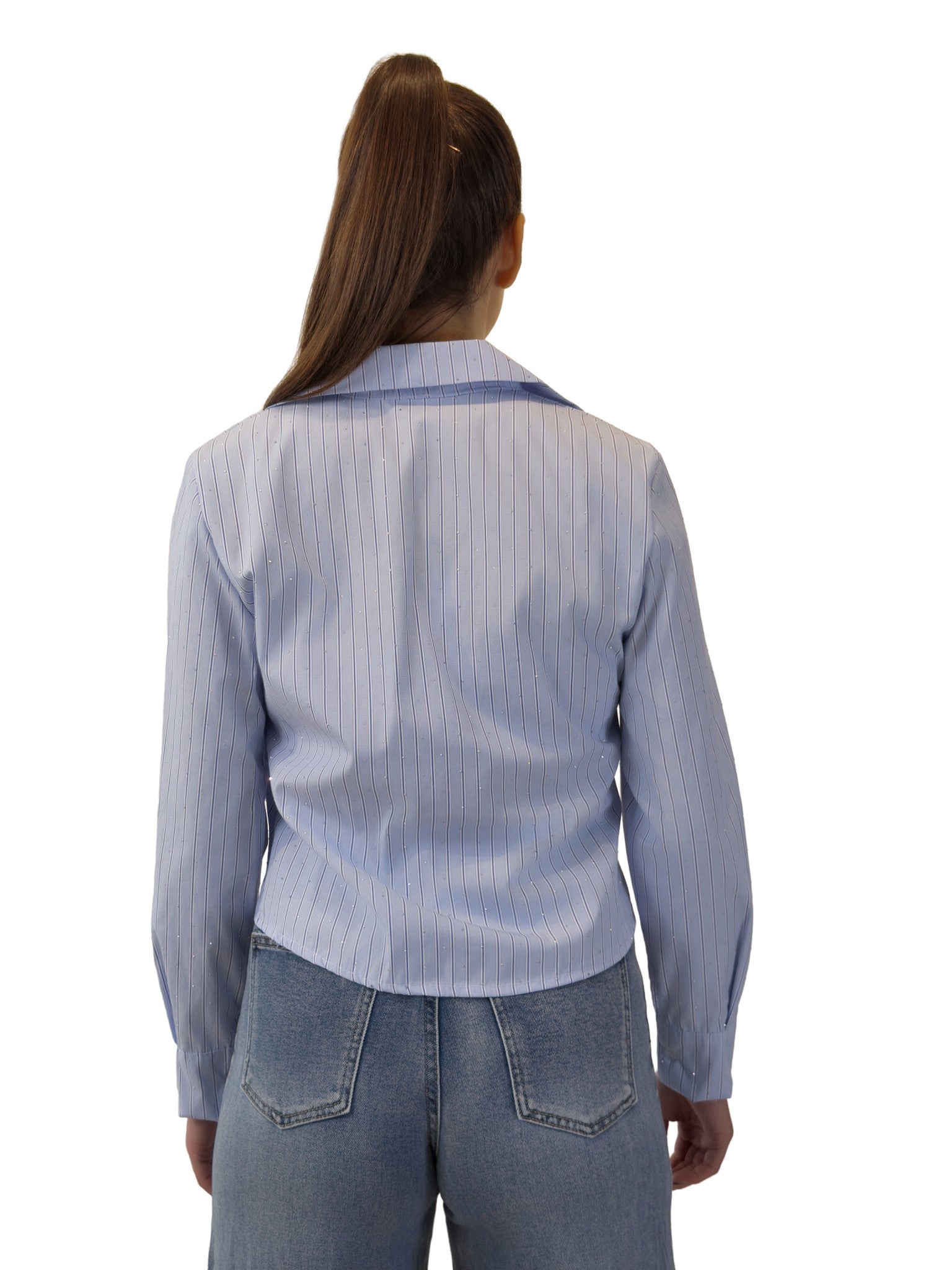 Camicia a righe cropped - CM2617