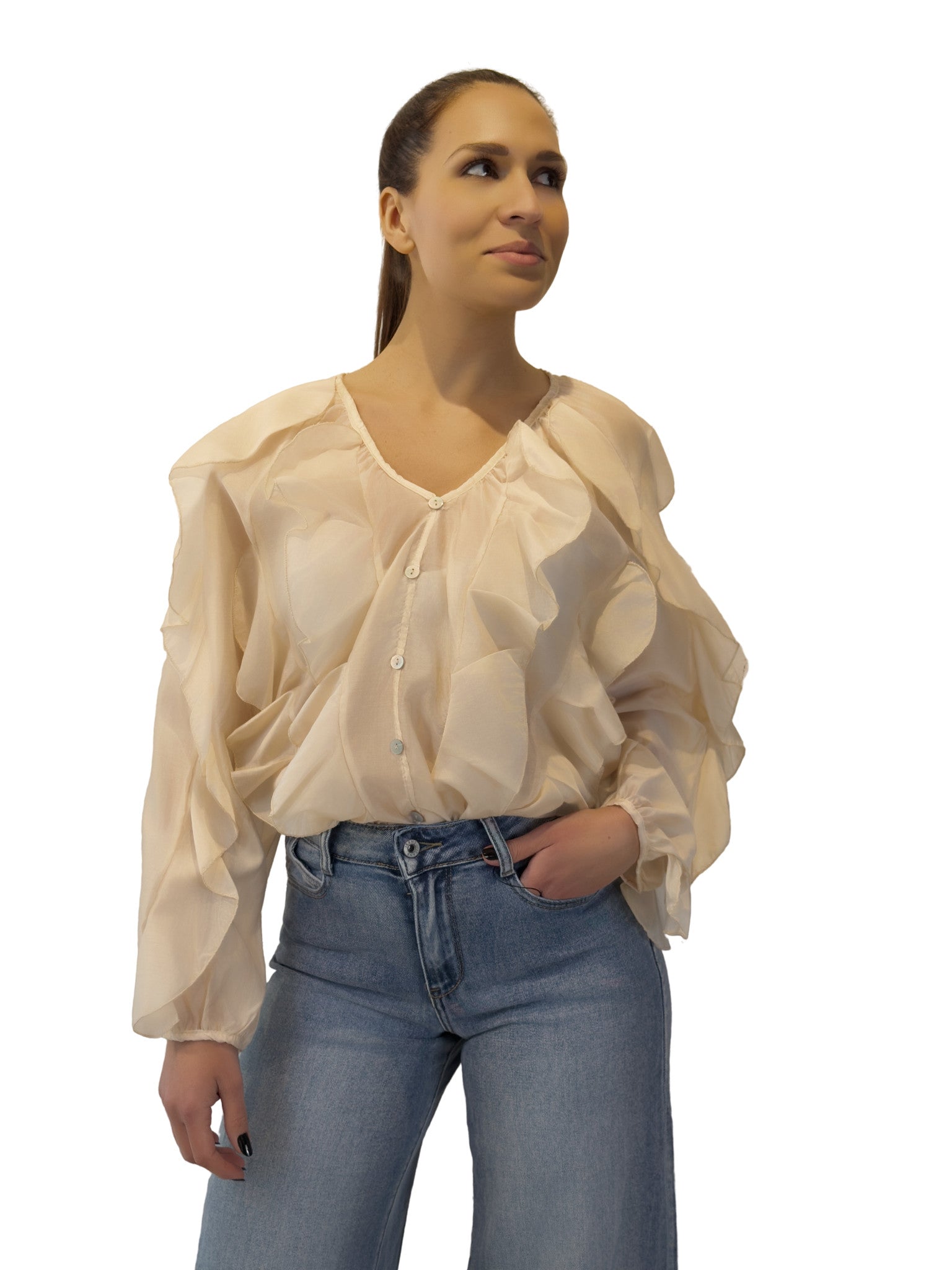 Camicia con rouge - CM2619