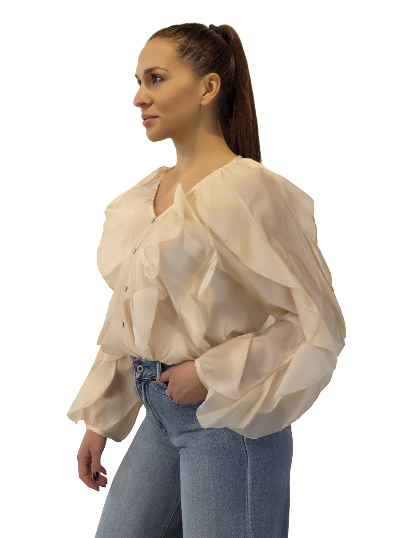 Camicia con rouge - CM2619