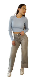 Jeans con maxi ribalta - JS2616