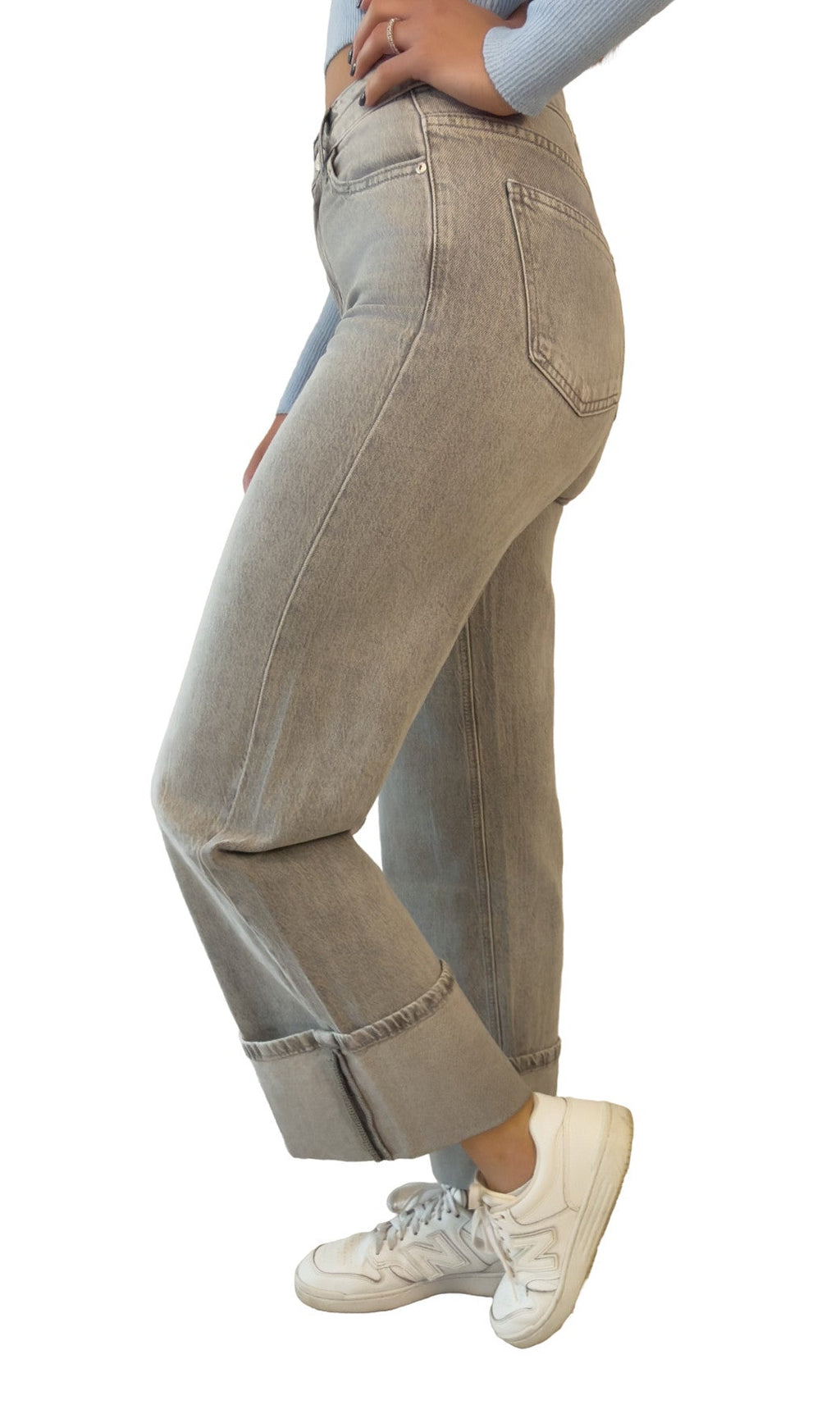 Jeans con maxi ribalta - JS2616
