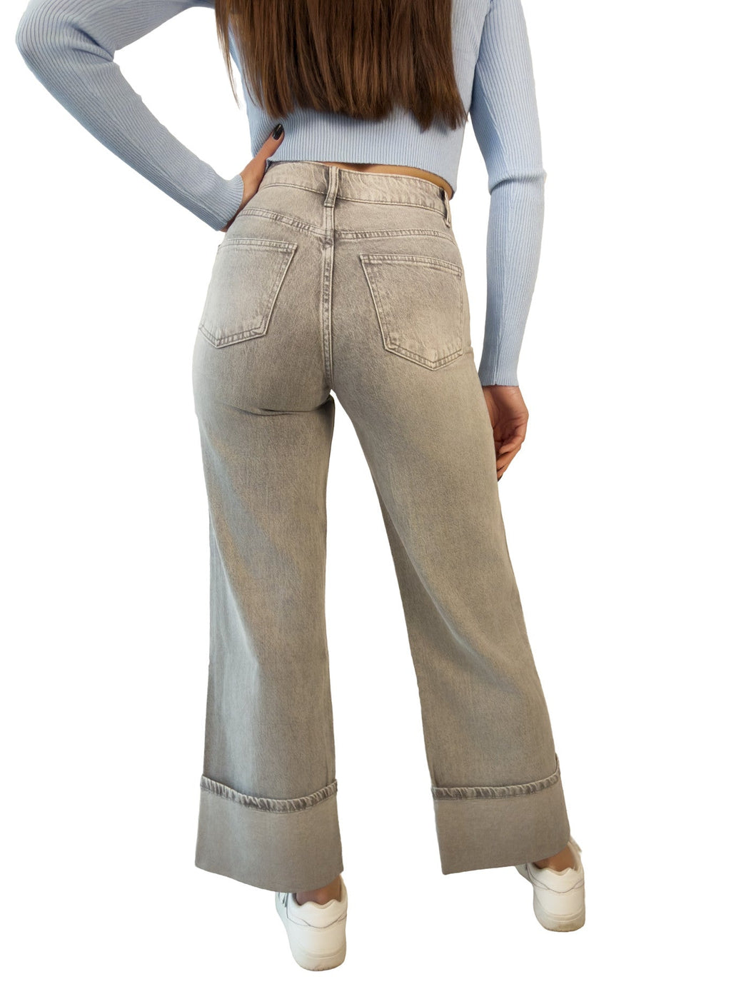 Jeans con maxi ribalta - JS2616