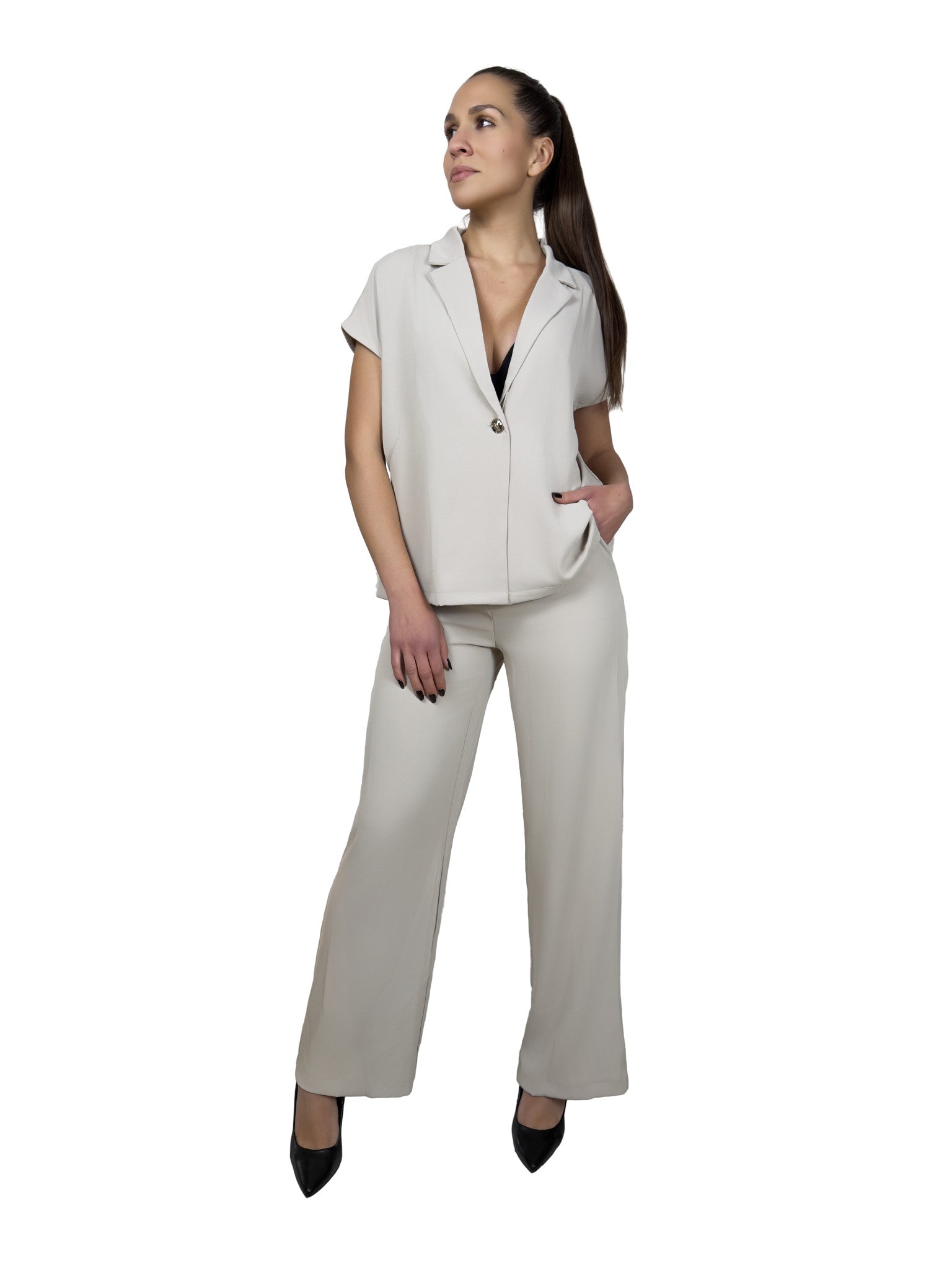 Tailleur con giacca mezza manica - TL2611