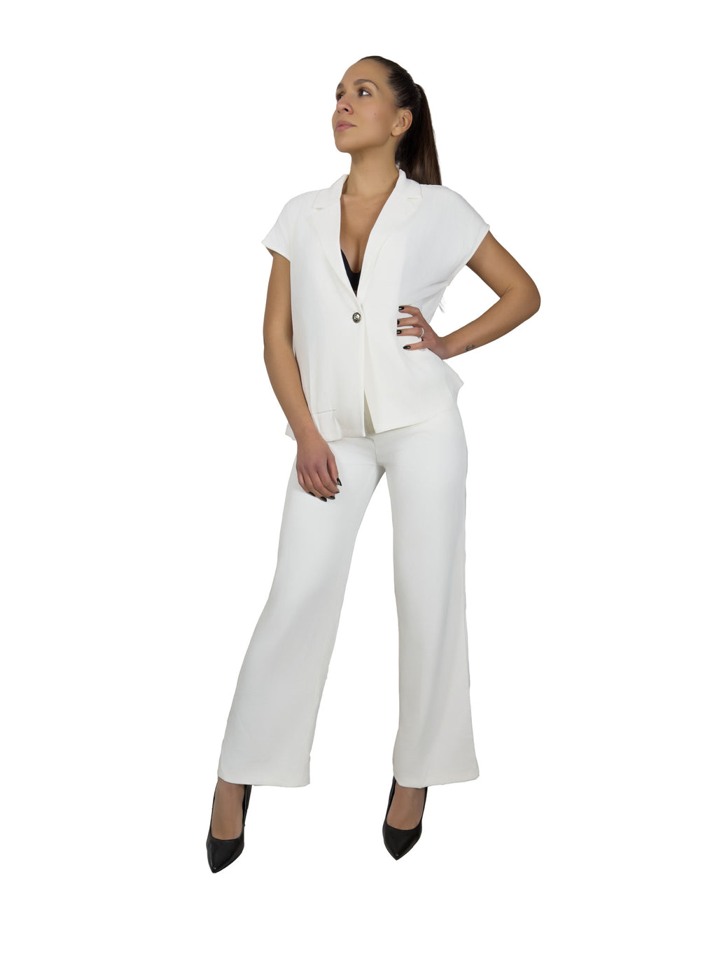 Tailleur con giacca mezza manica - TL2611