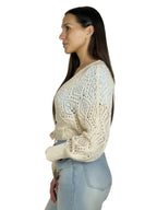 Cardigan traforato  incrociato - MA2641