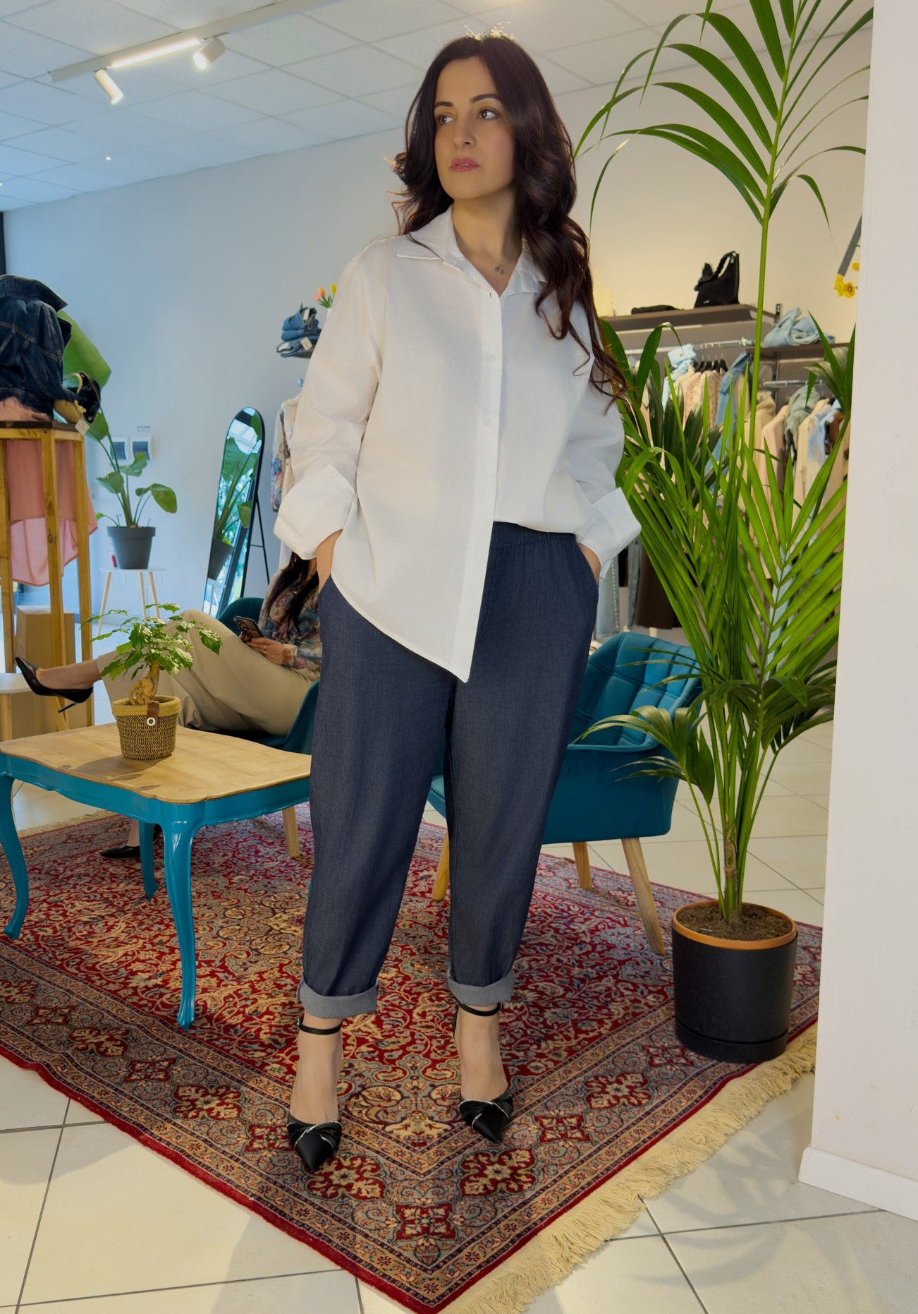 Pantalone chambry jeans - PA2628