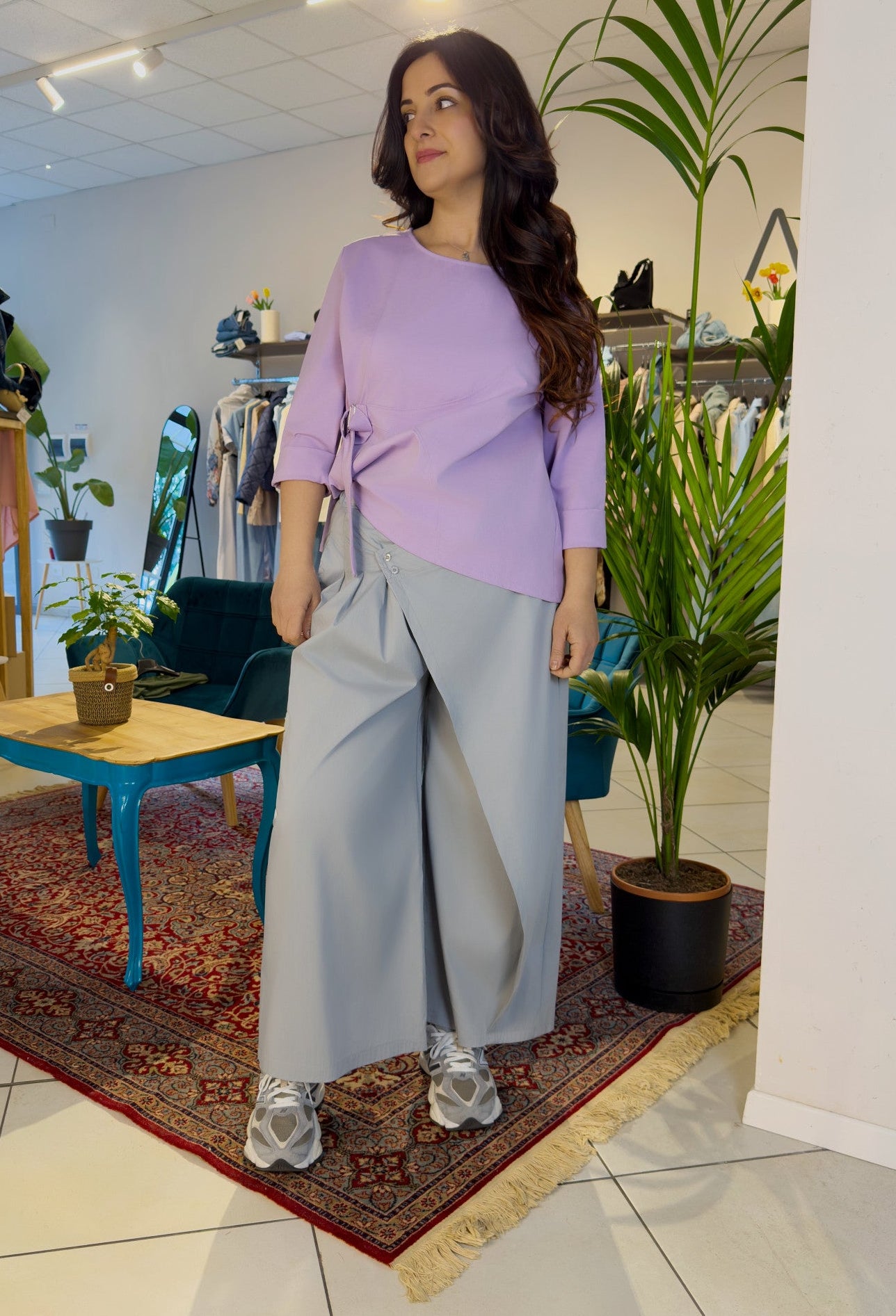 Pantalone viscosa palazzo -PA2645