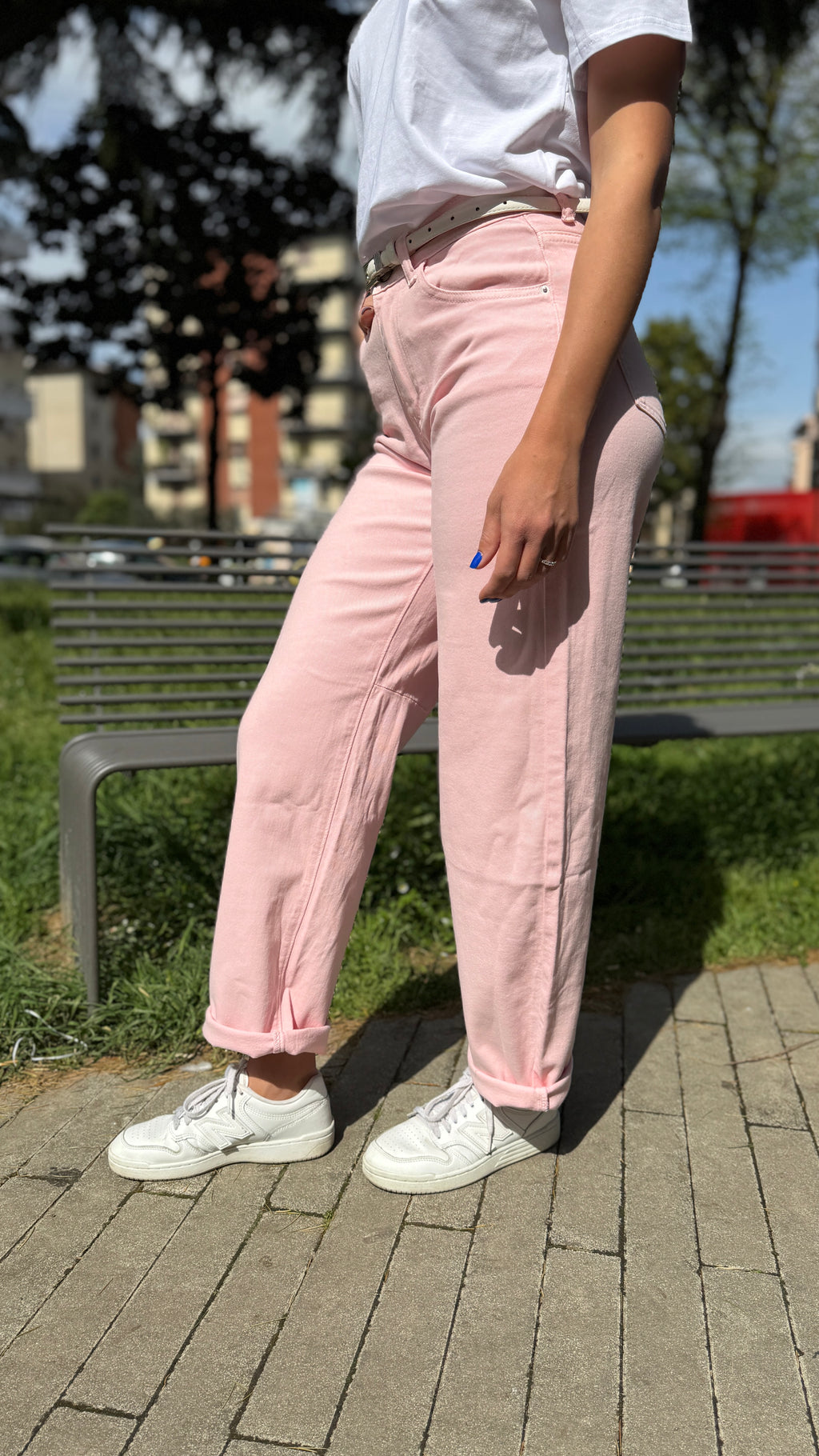 Jeans baloon rosa - JS2622