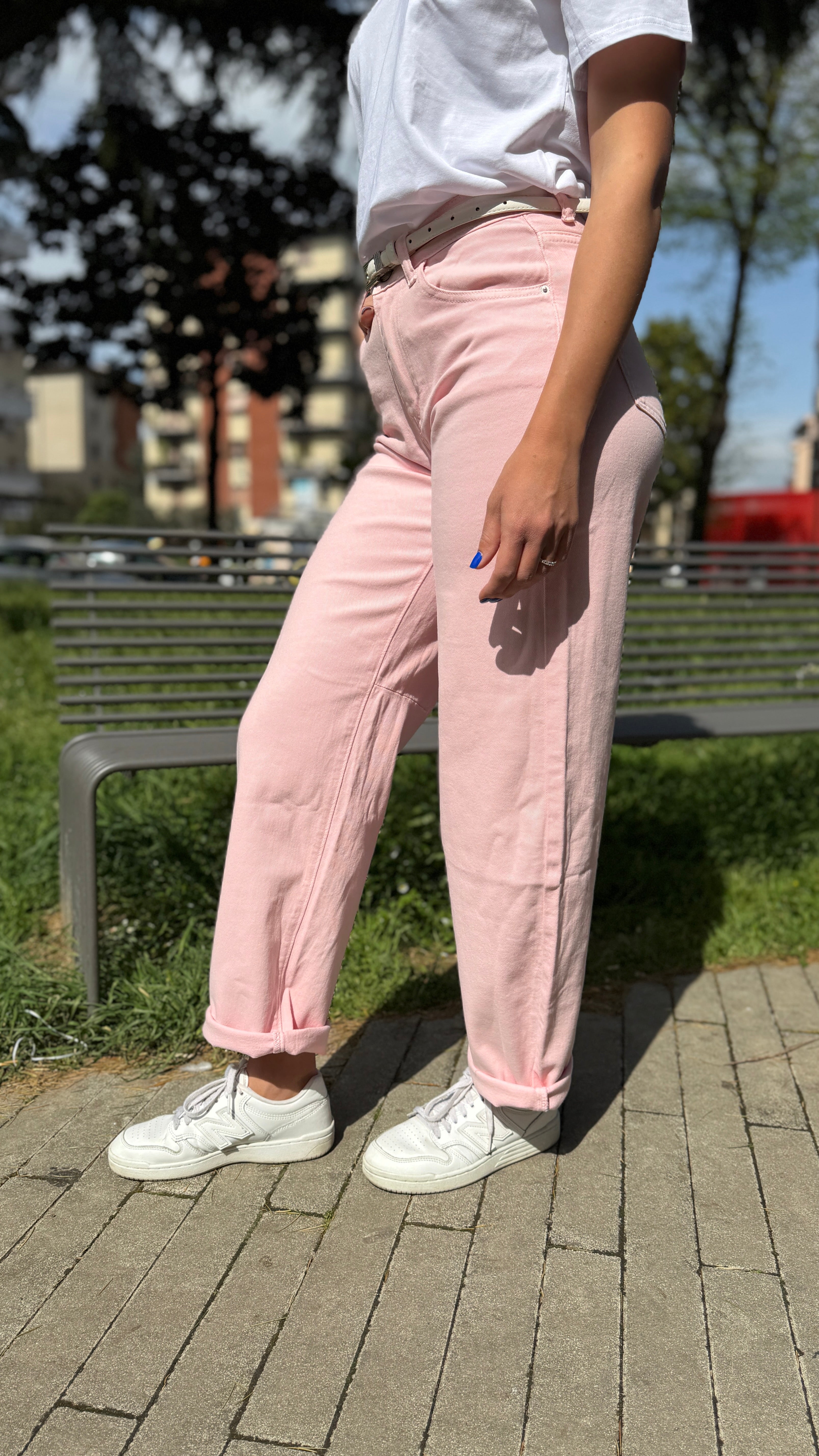 Jeans baloon rosa - JS2622