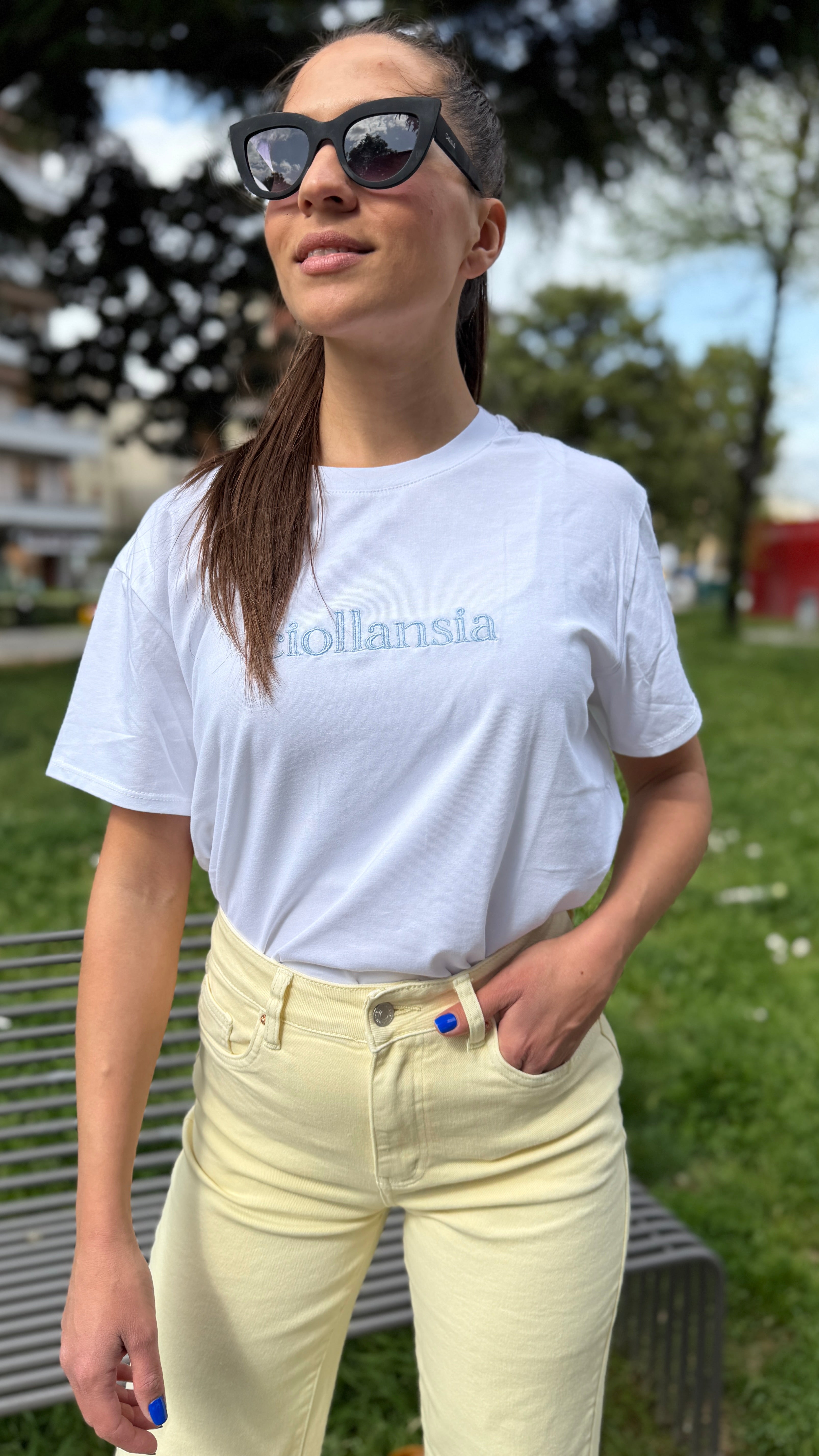 T-shirt con scritta - TS2605