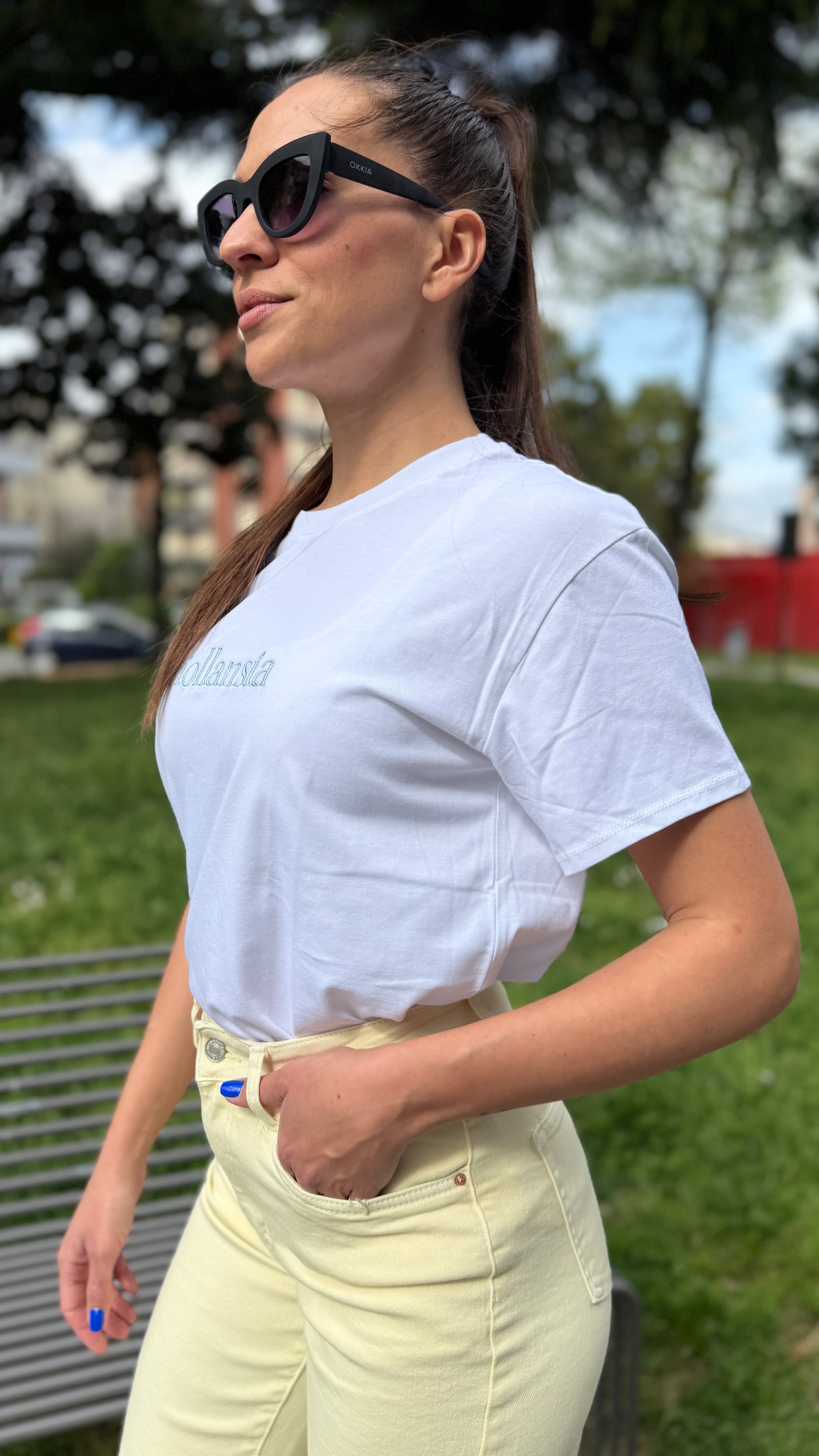T-shirt con scritta - TS2605