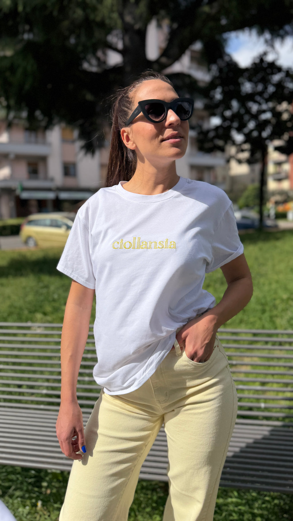 T-shirt con scritta - TS2605