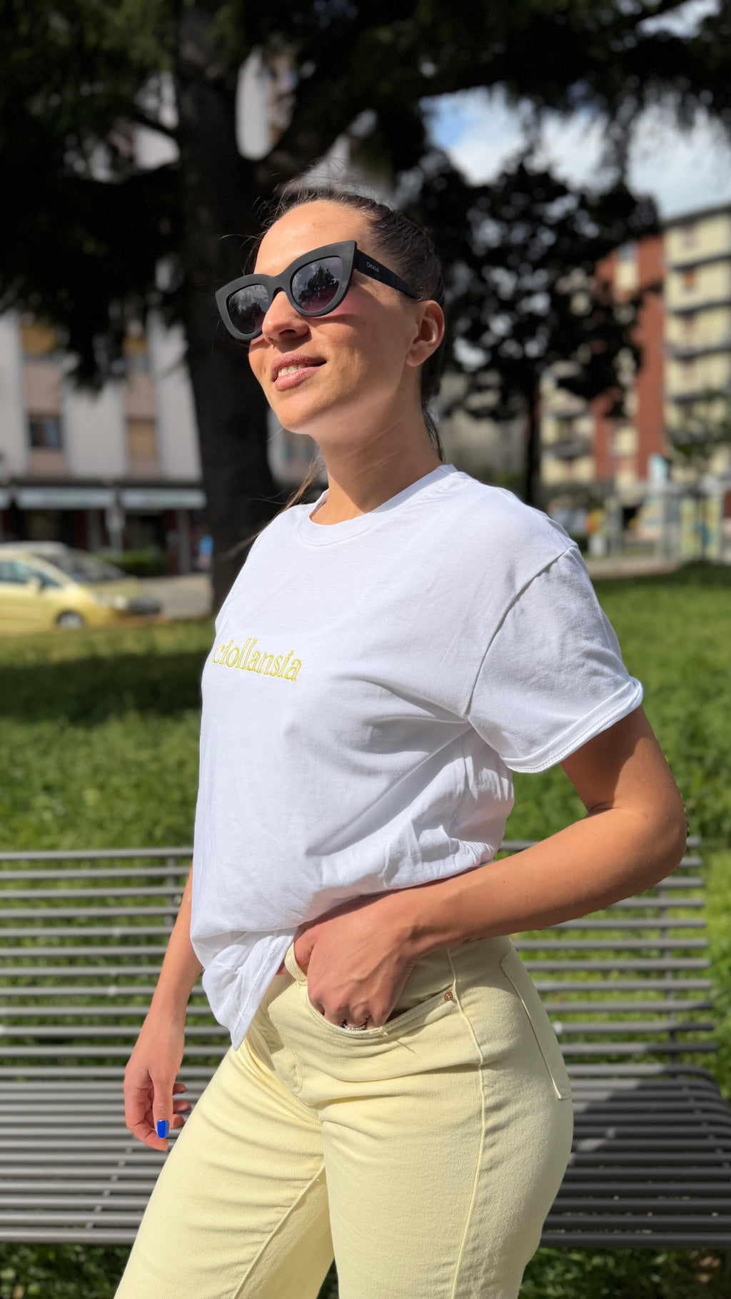 T-shirt con scritta - TS2605