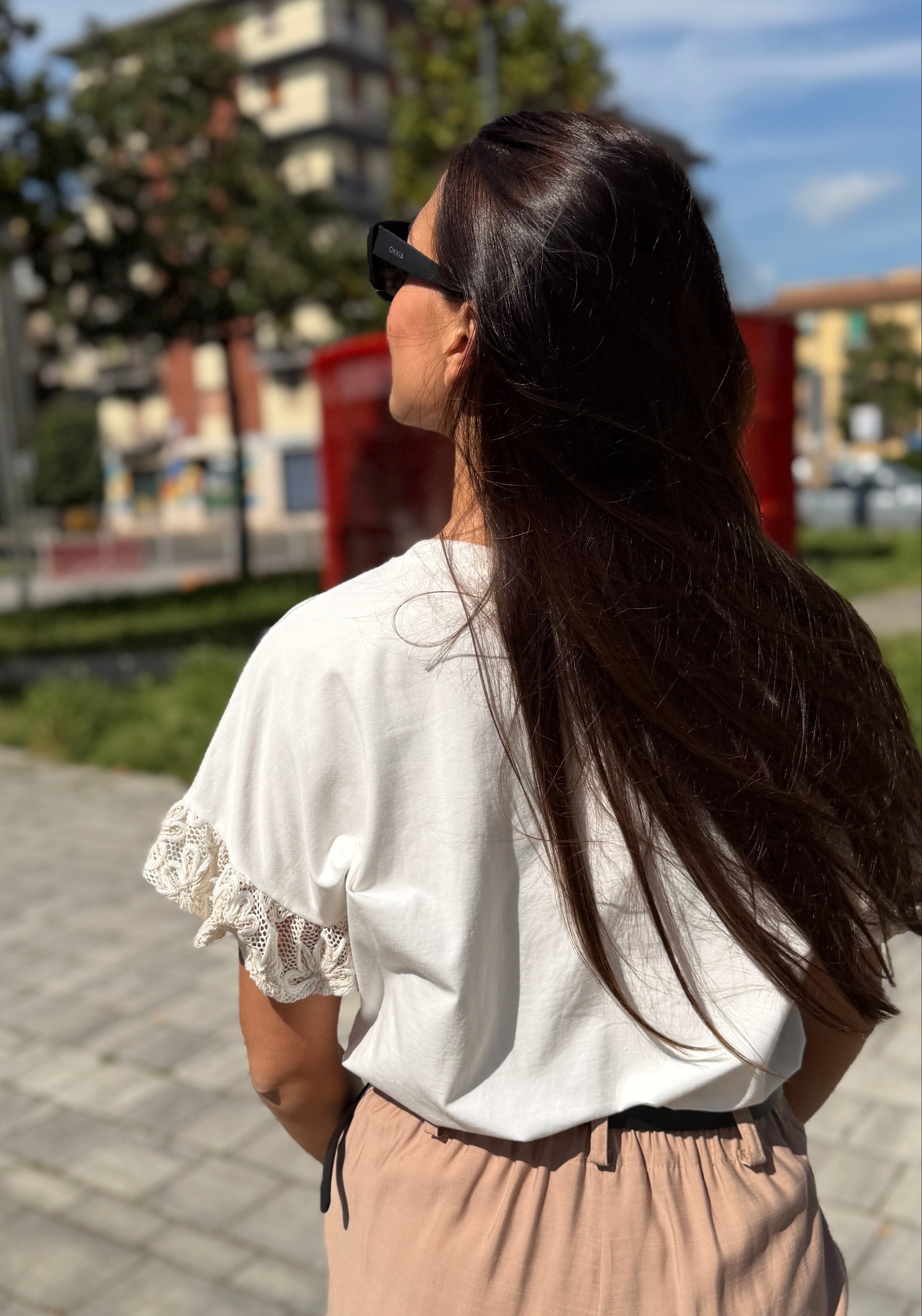 T-shirt con pizzo - TS2617