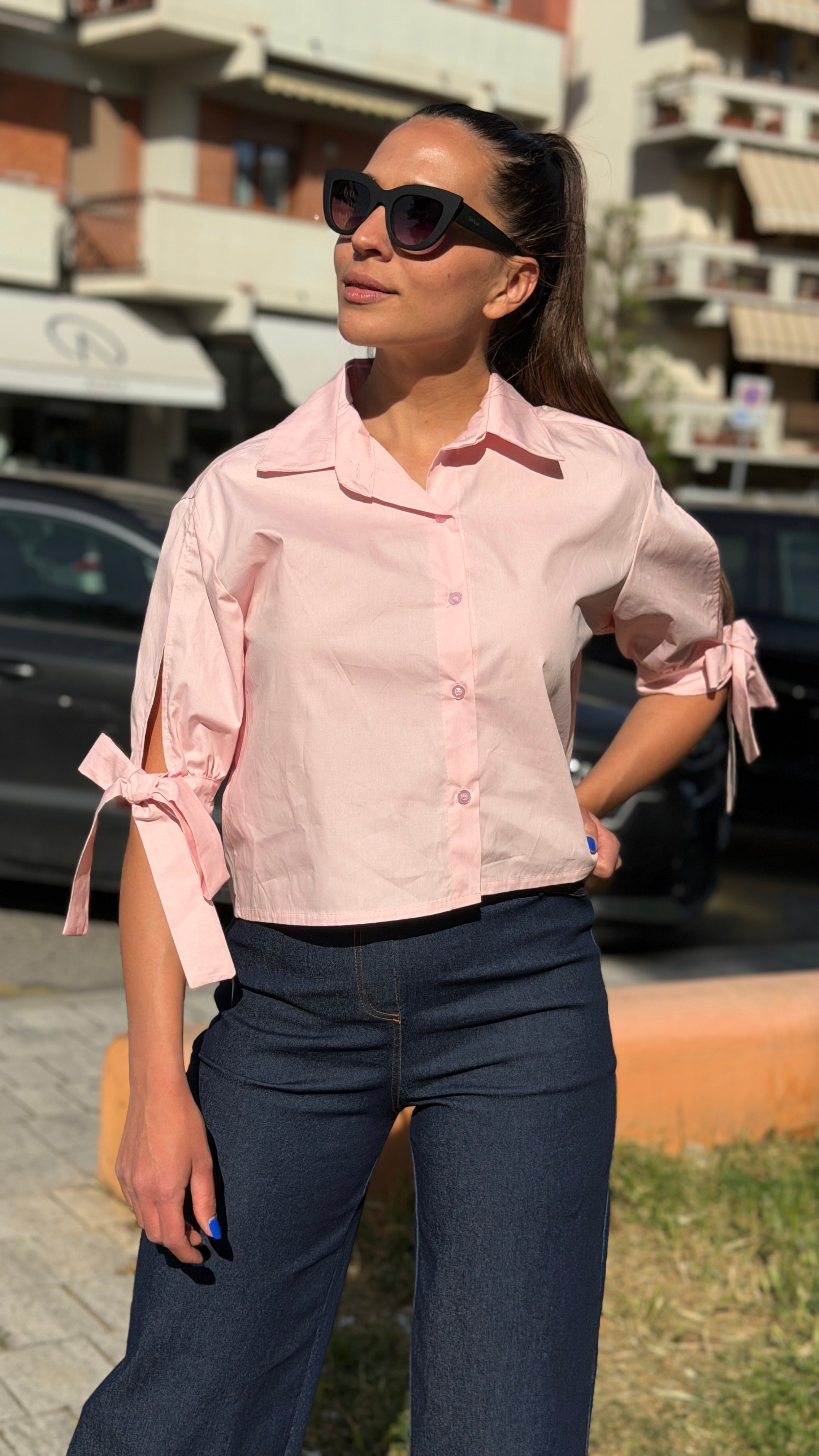 Camicia crop - CM2672