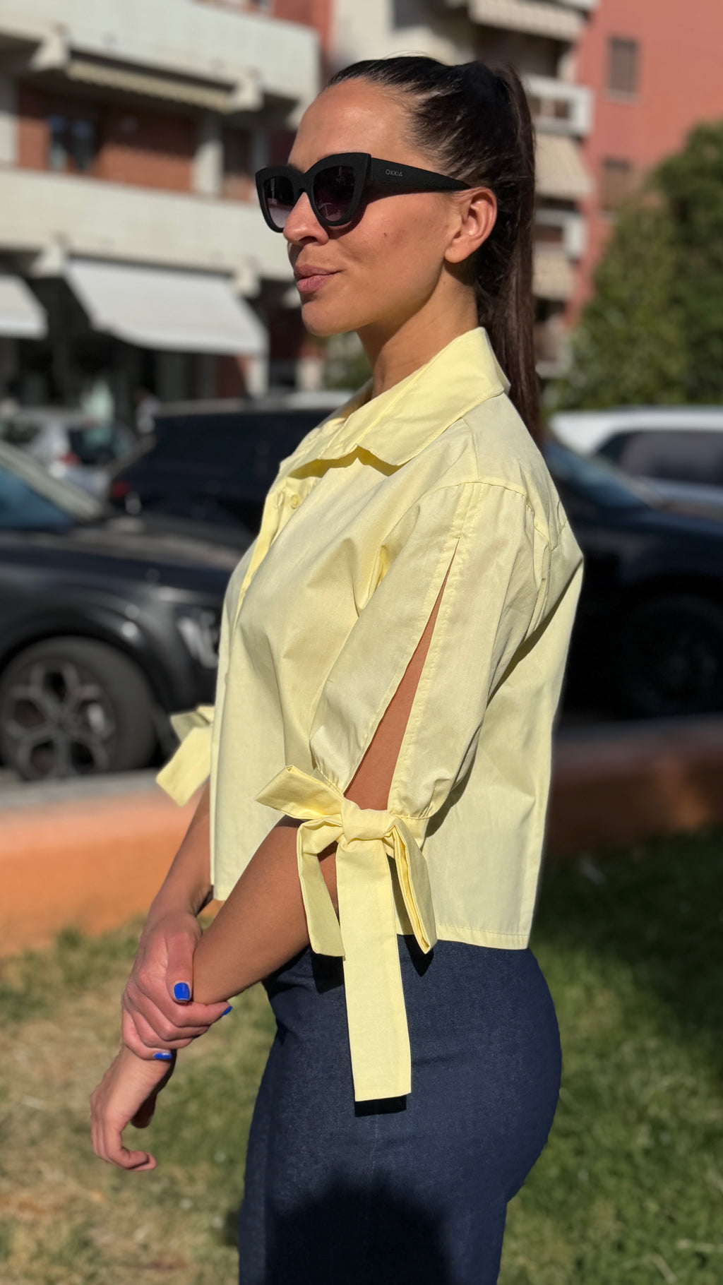 Camicia crop - CM2672