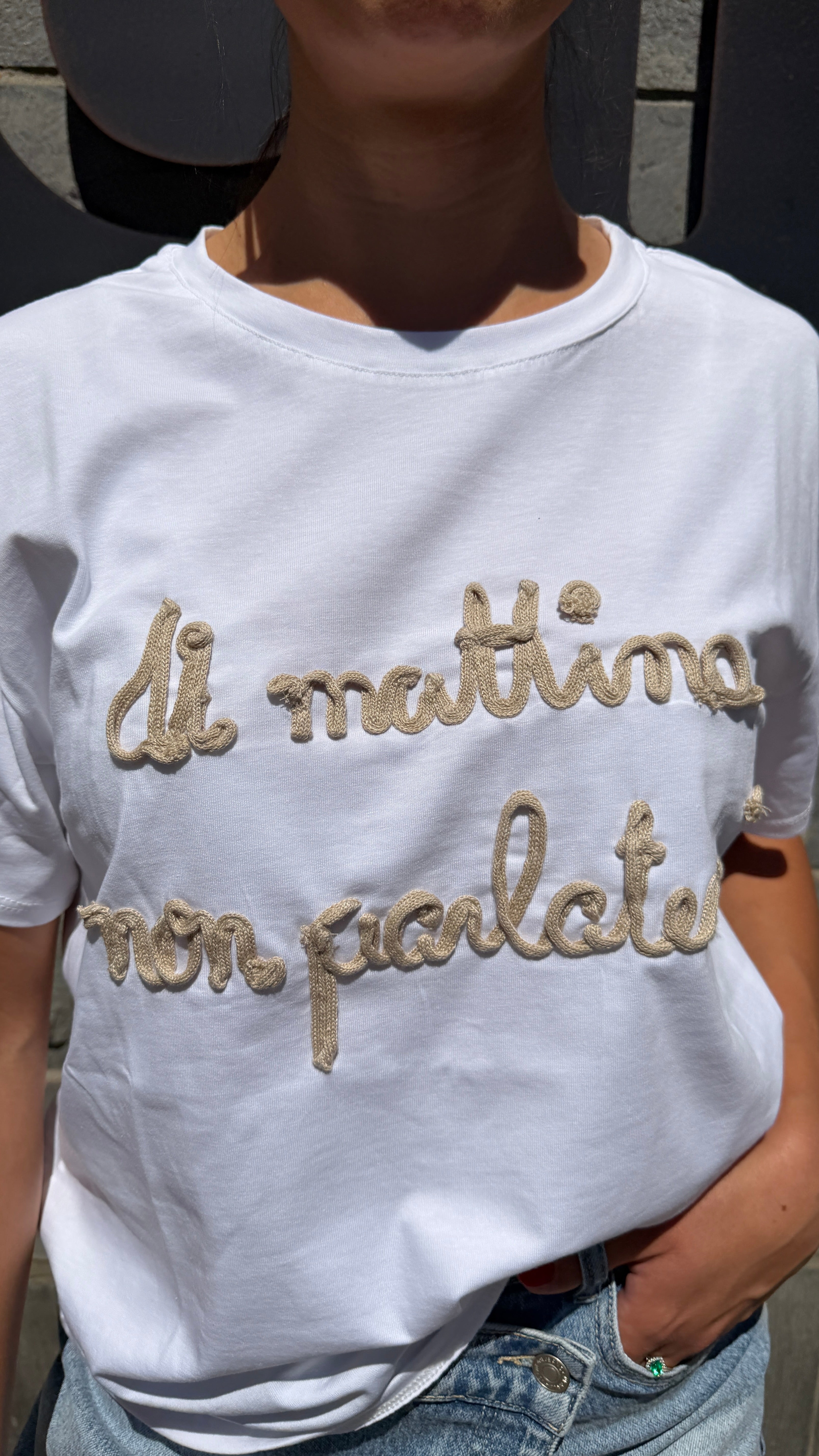 T-shirt Di mattina non parlate - TS2605