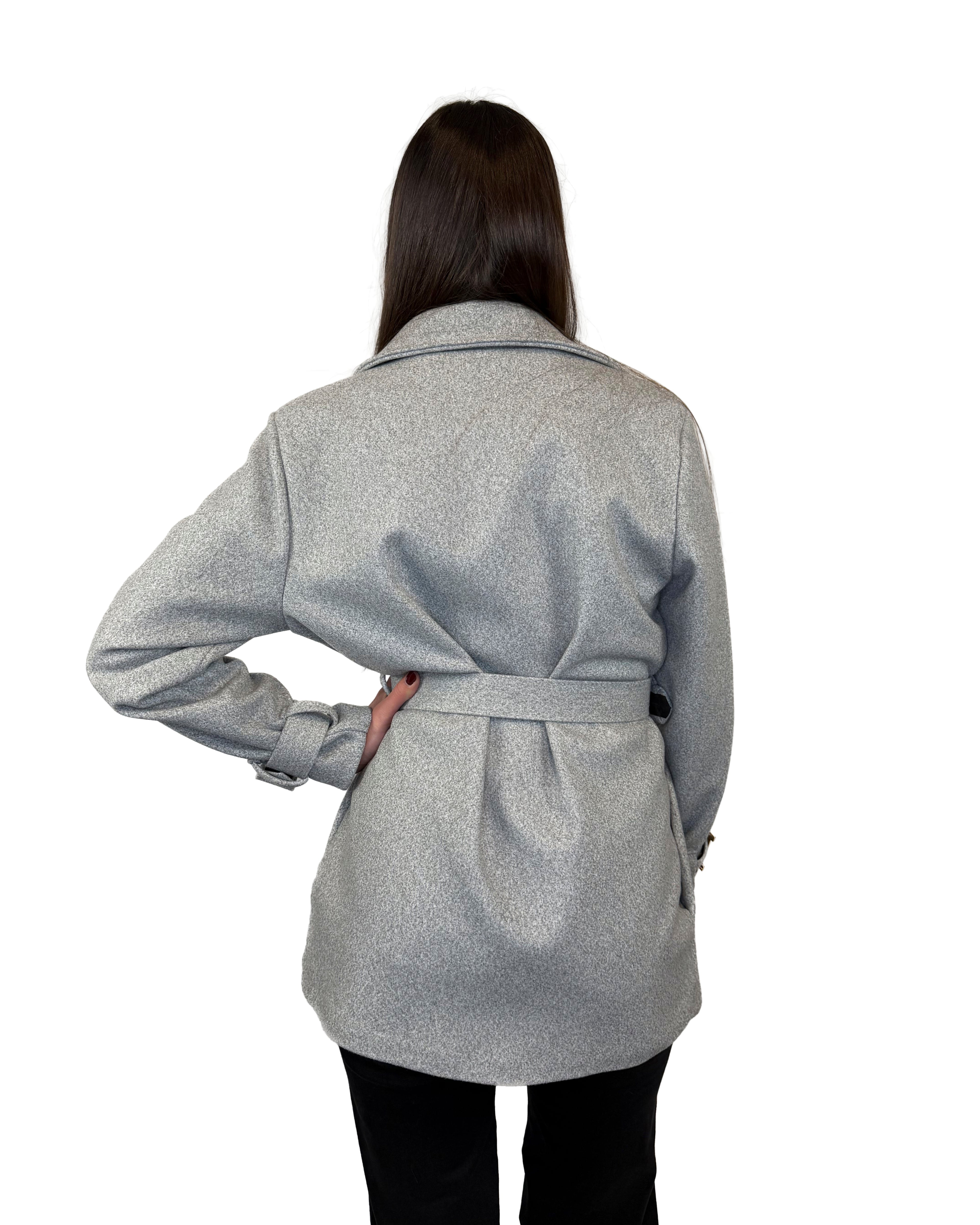 Cappotto corto con cinture regolabili - CA2601