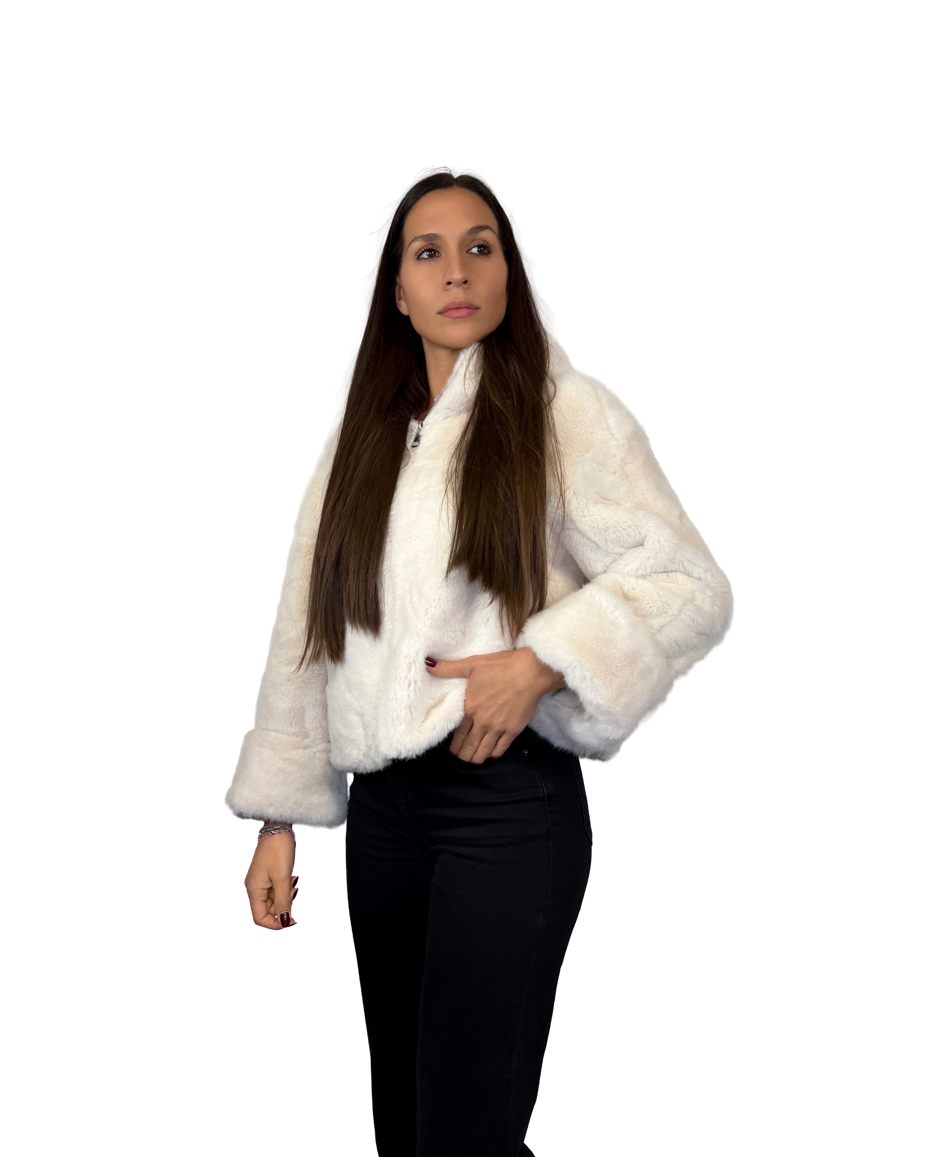 Eco pelliccia con cappuccio - PE2601