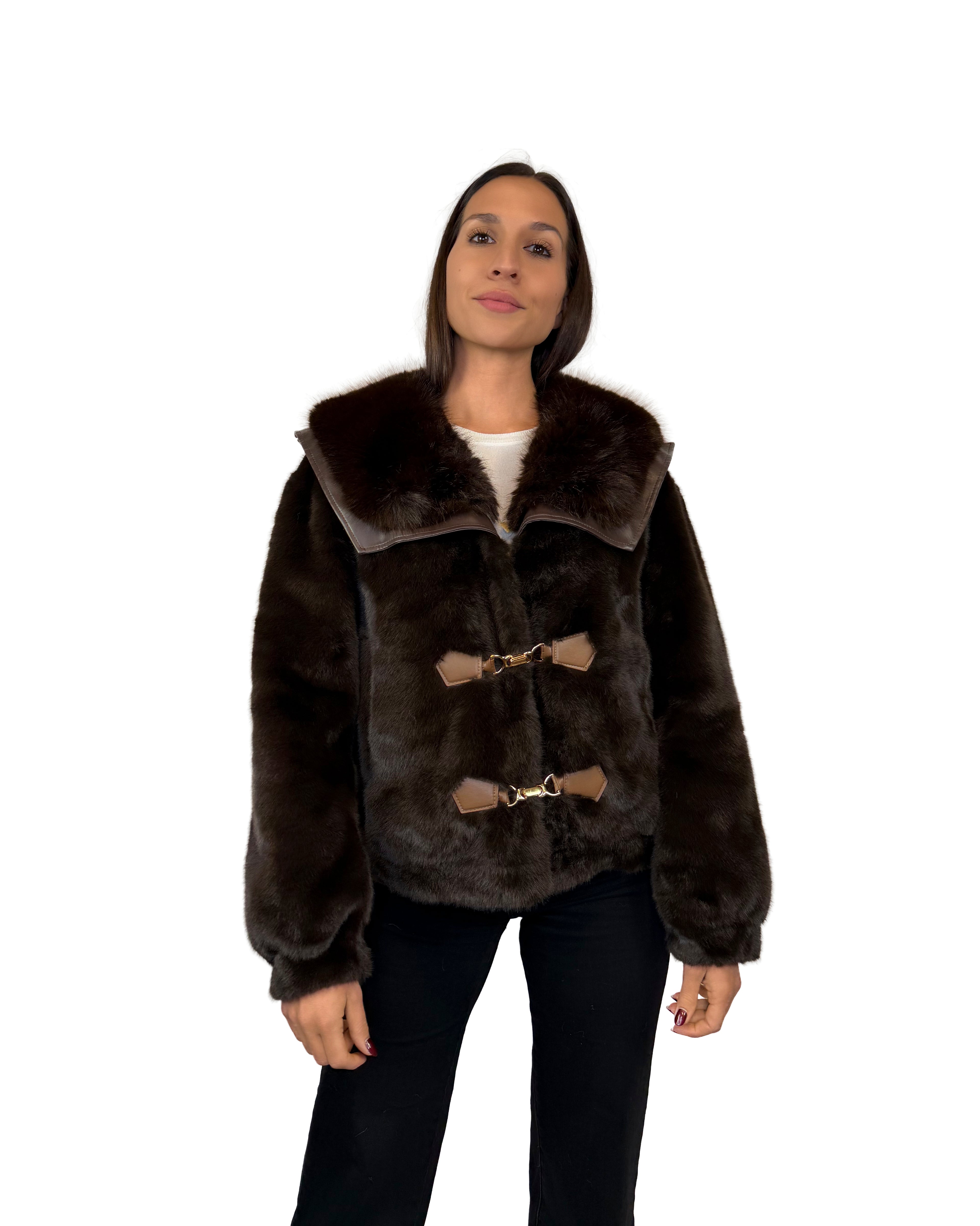 Eco pelliccia marrone - PE2603