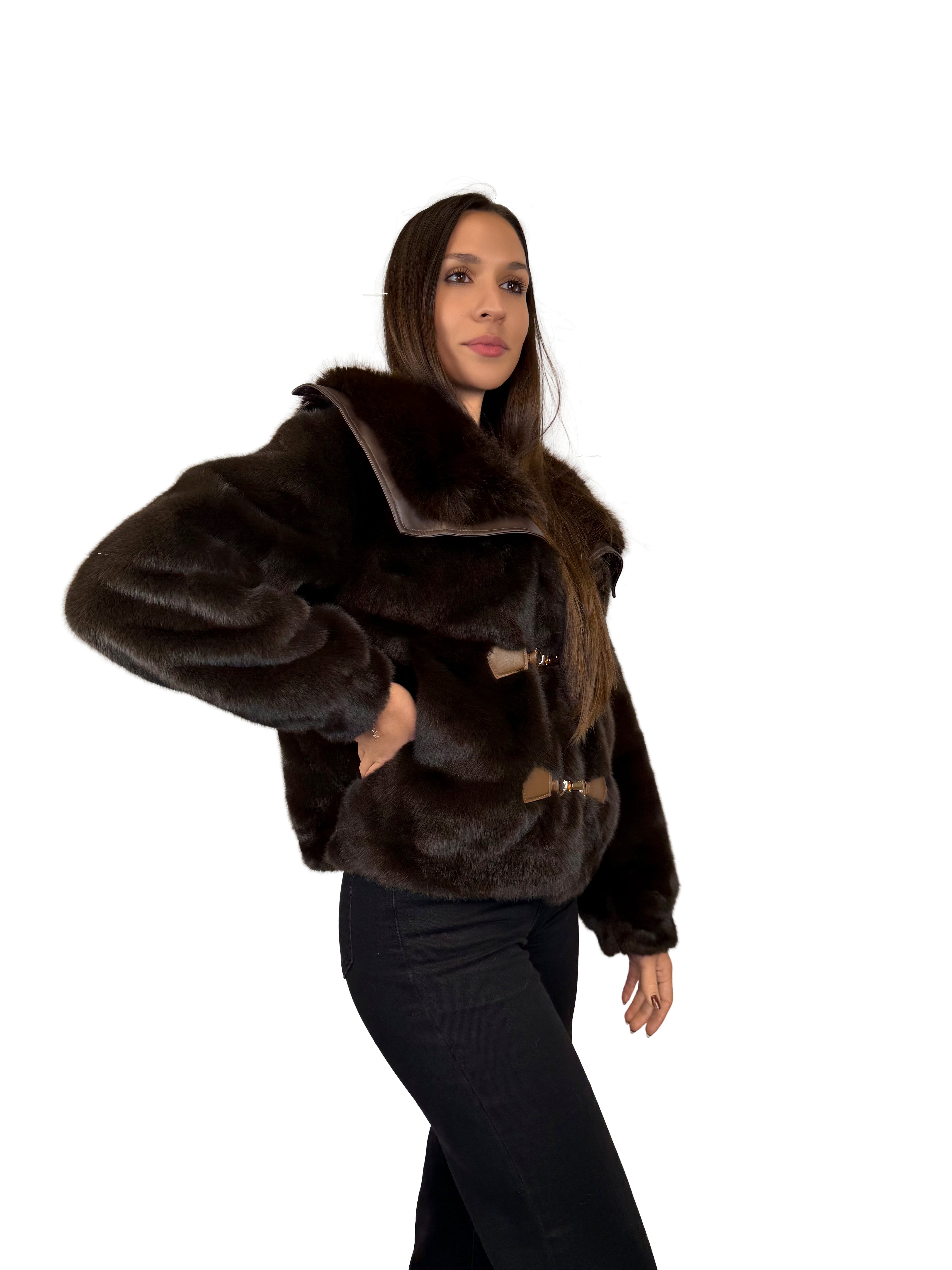 Eco pelliccia marrone - PE2603