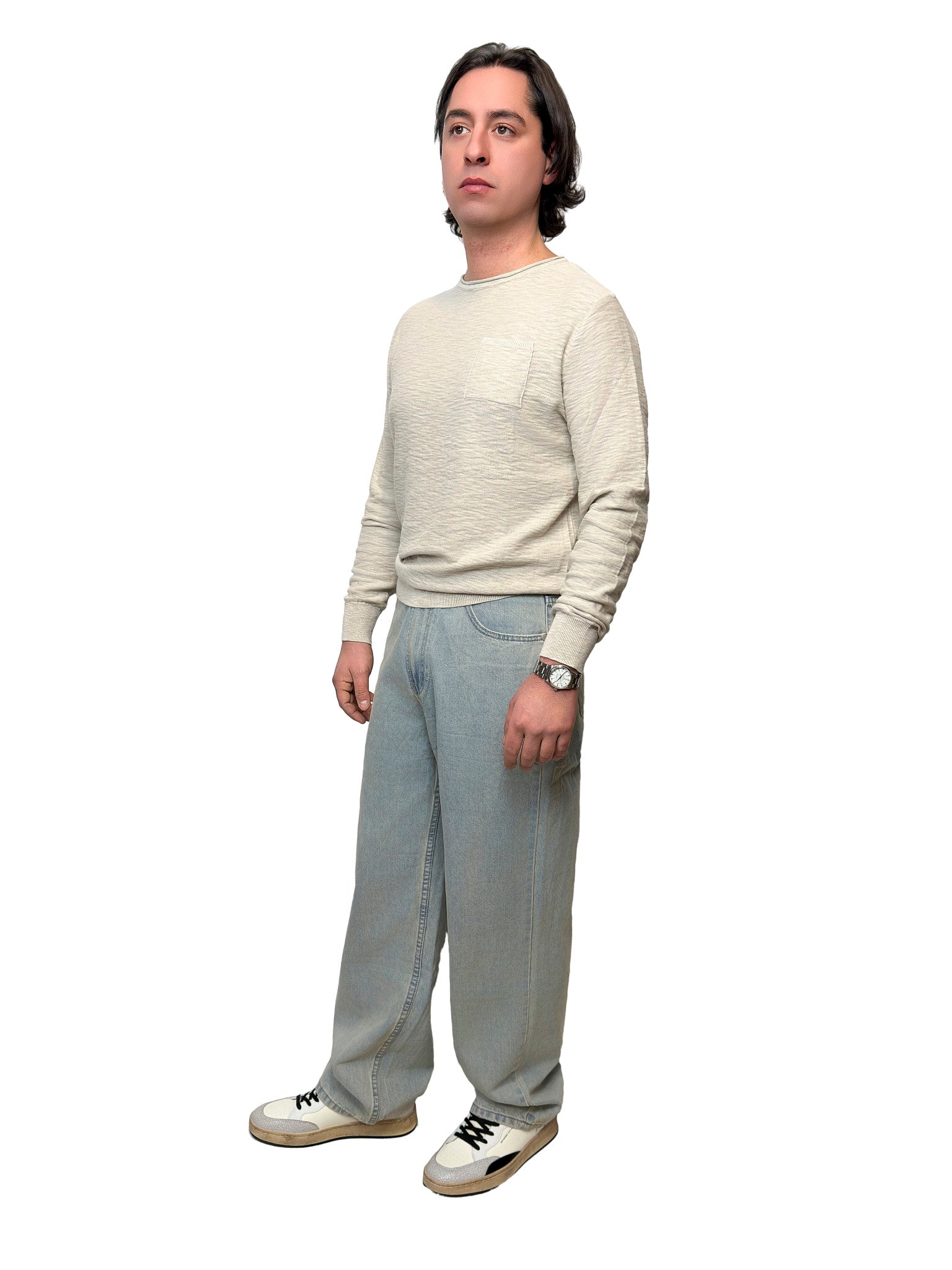 Maglia in cotone fiammato - UMA2602