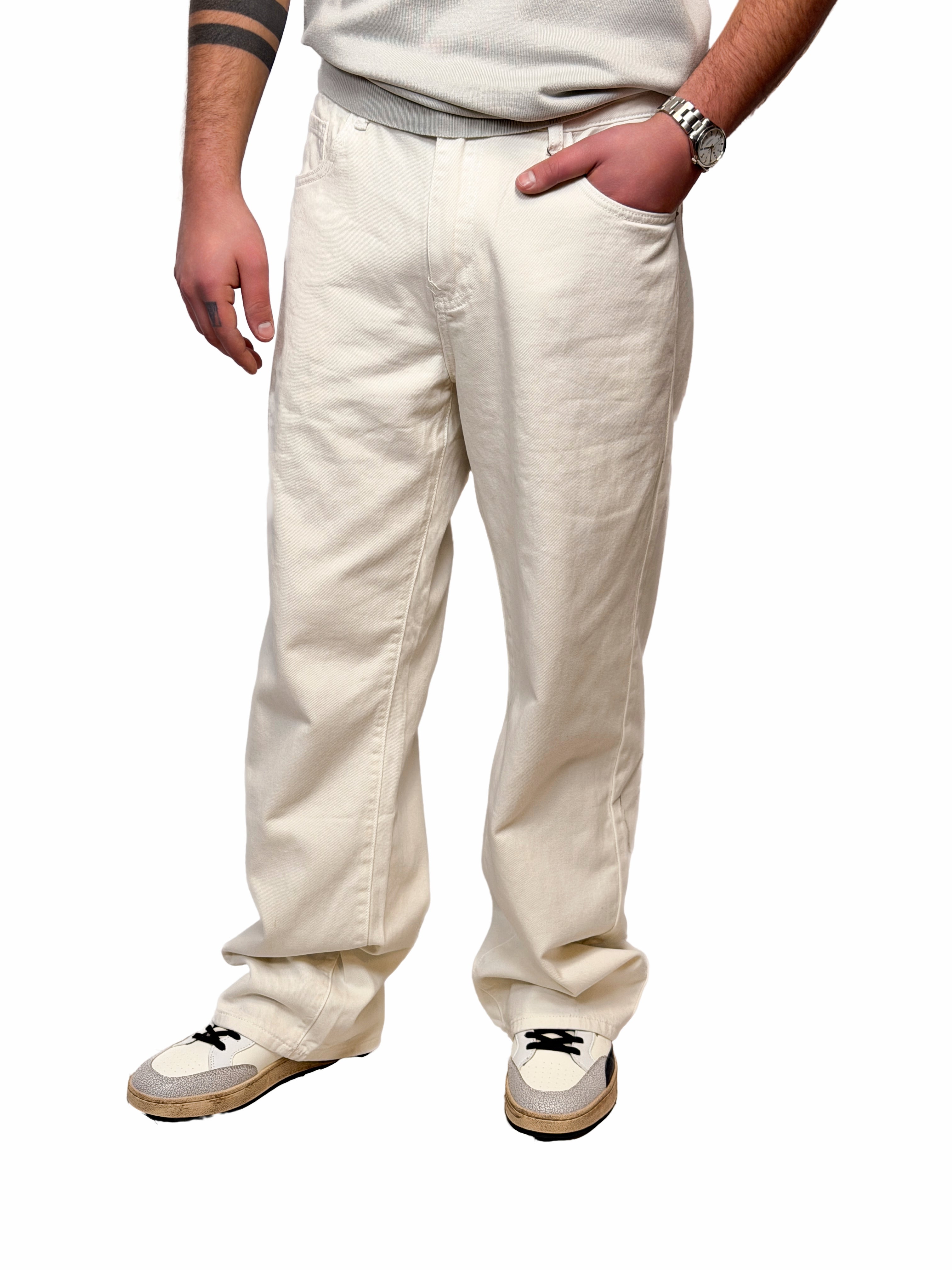 Jeans baggy panna - UJS2604