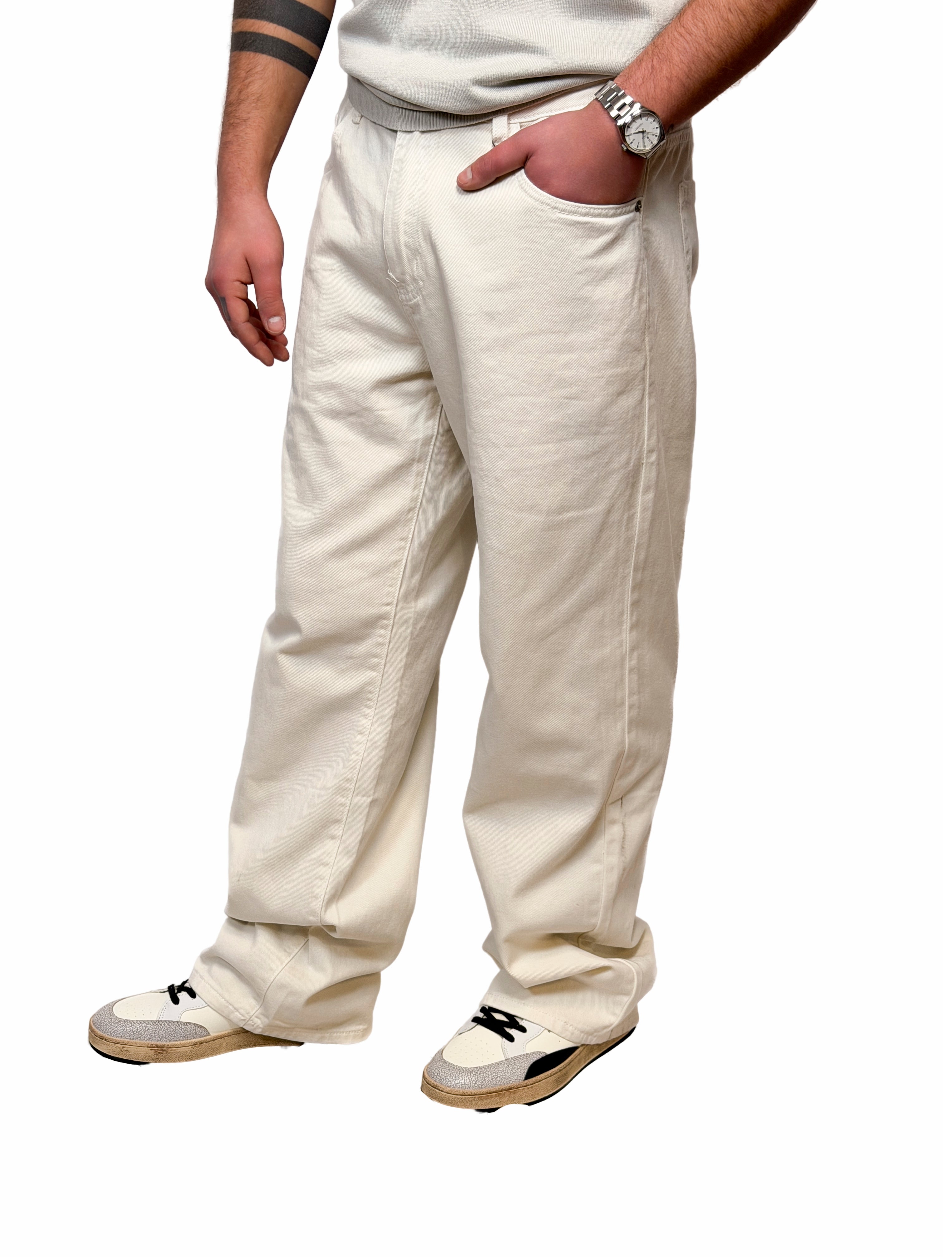 Jeans baggy panna - UJS2604