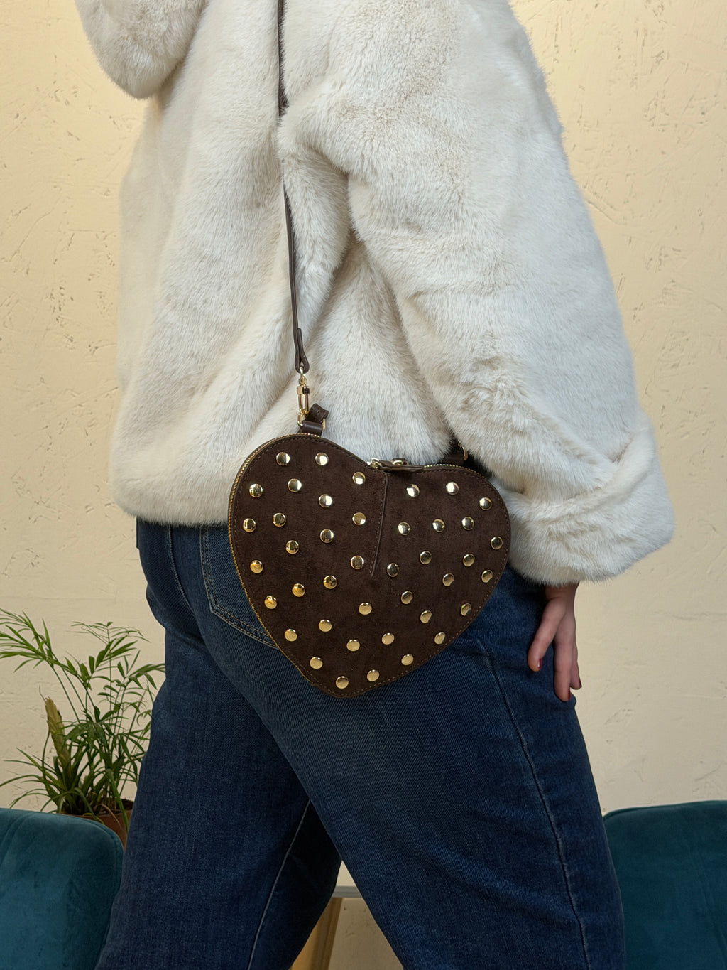 Borsa cuore borchiata - BS2602