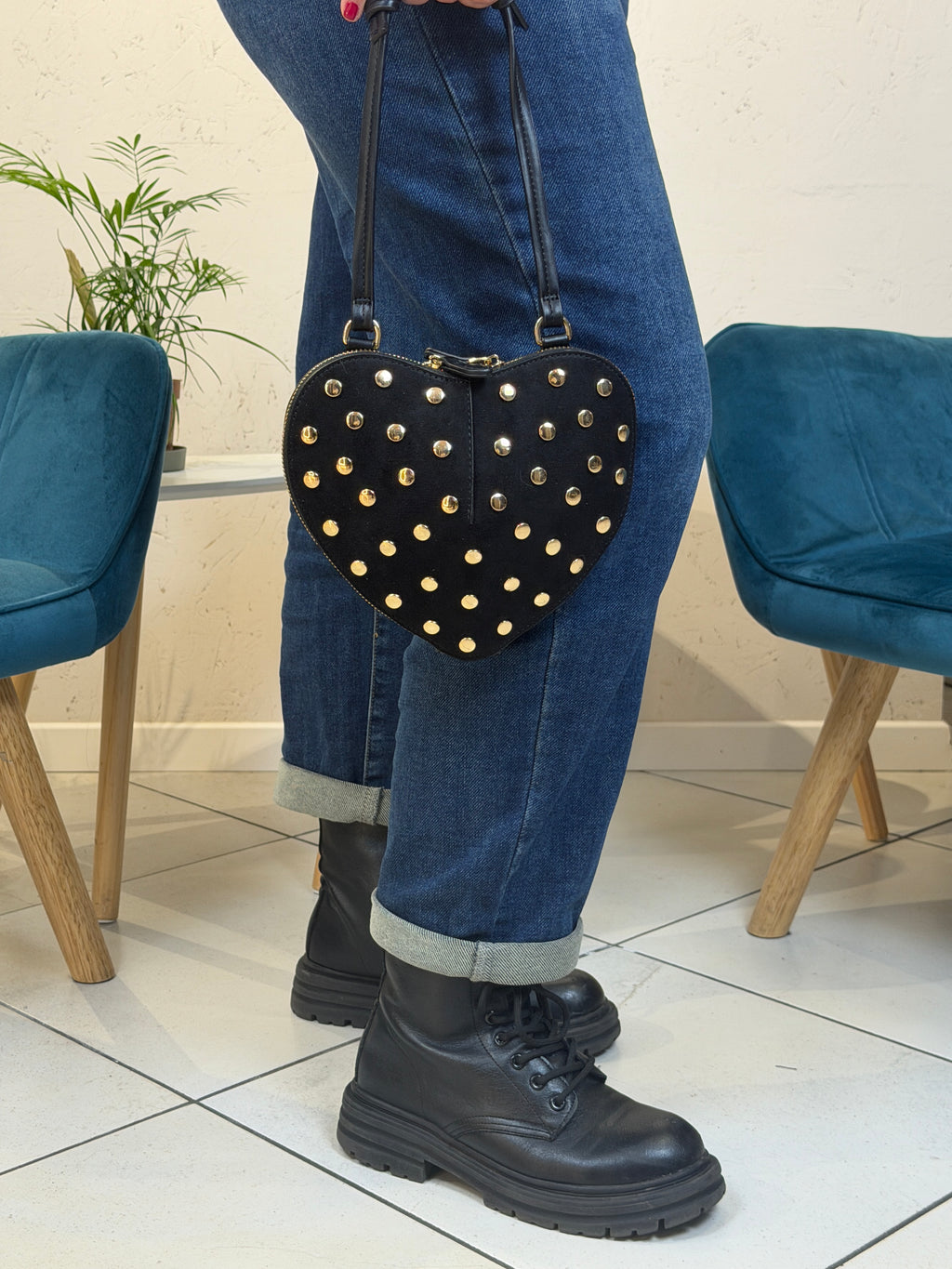 Borsa cuore borchiata - BS2602