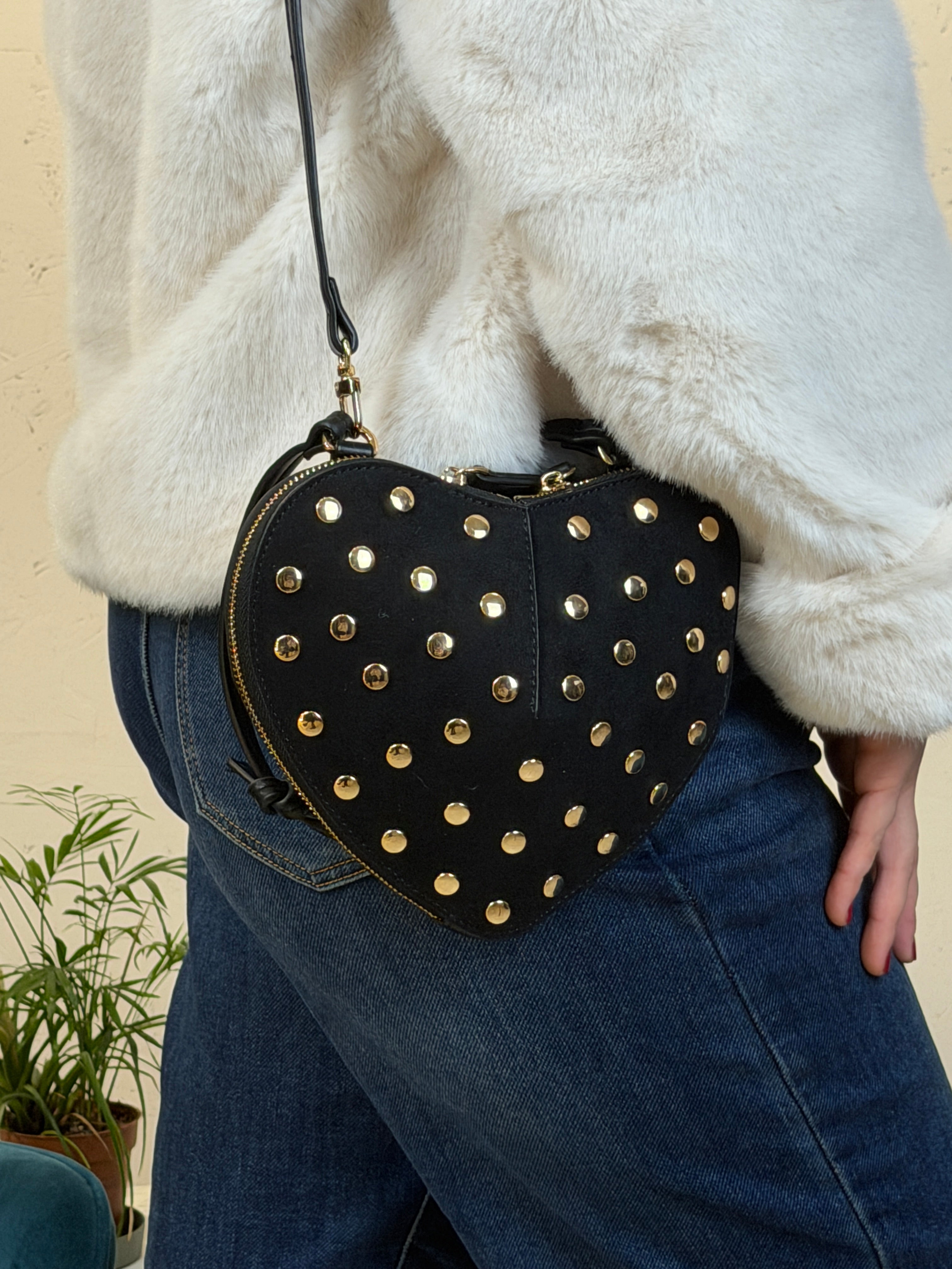 Borsa cuore borchiata - BS2602