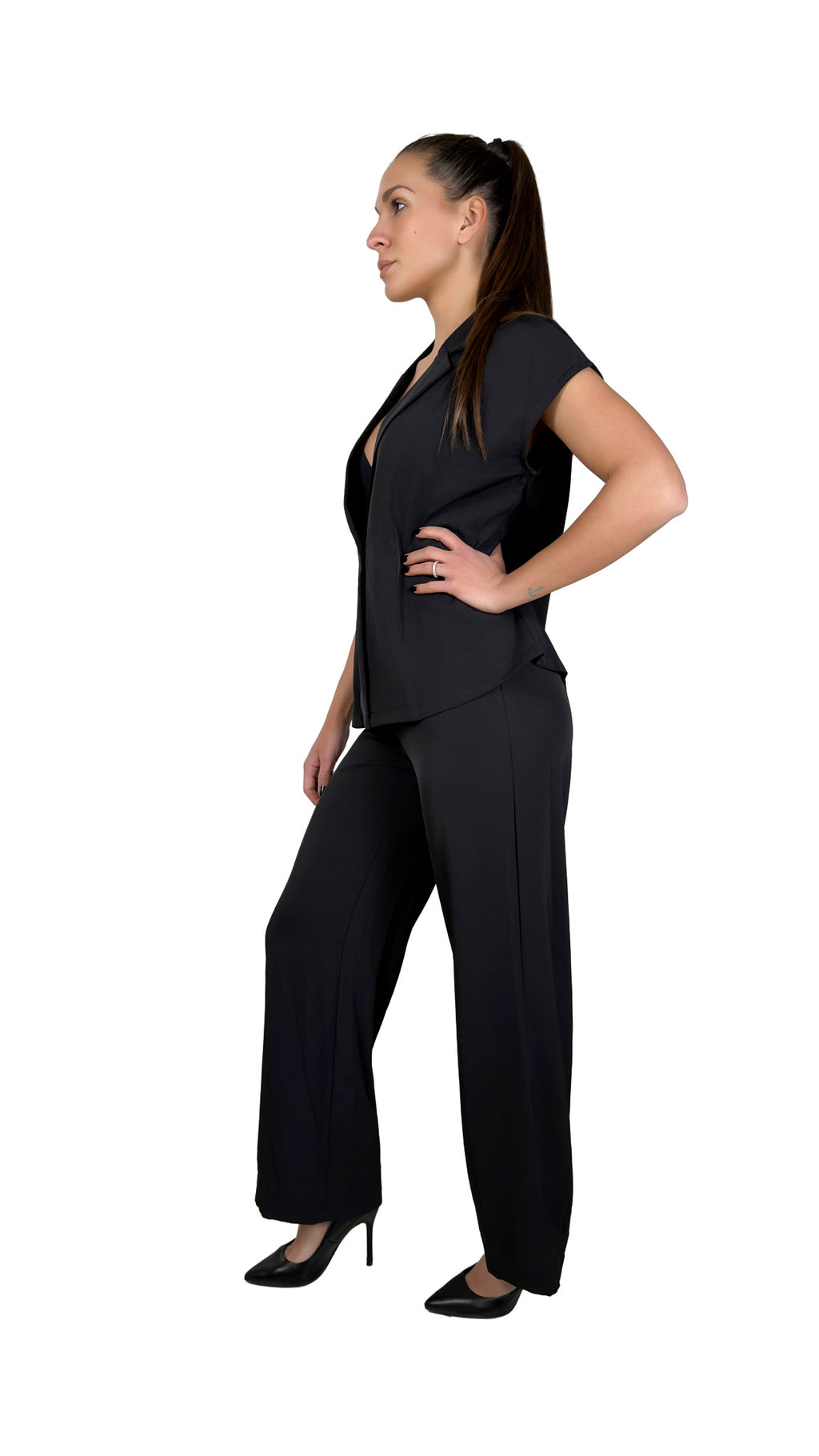 Tailleur con giacca mezza manica - TL2611