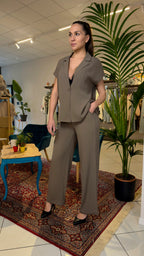 Tailleur con giacca mezza manica - TL2611