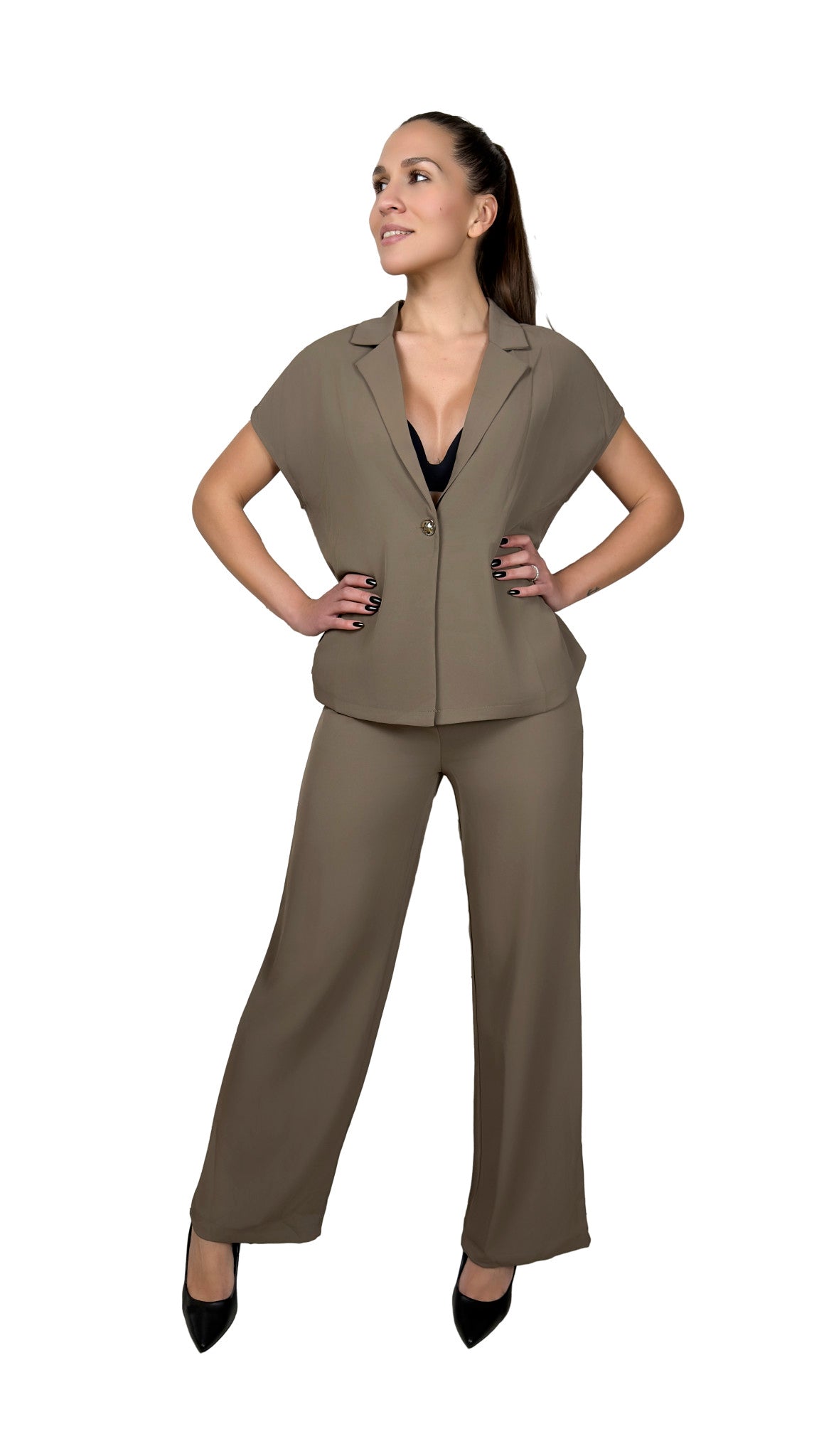 Tailleur con giacca mezza manica - TL2611