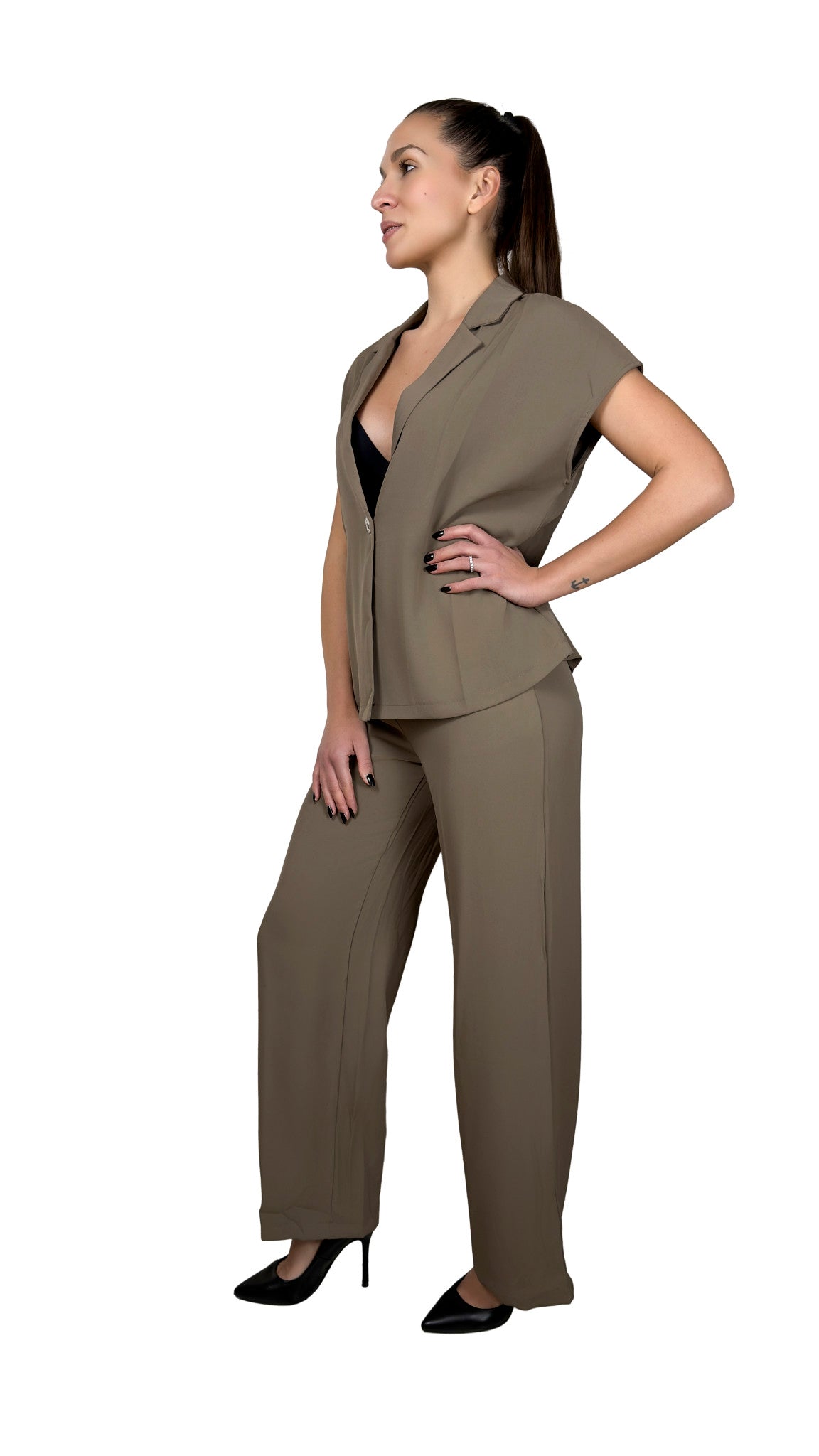Tailleur con giacca mezza manica - TL2611