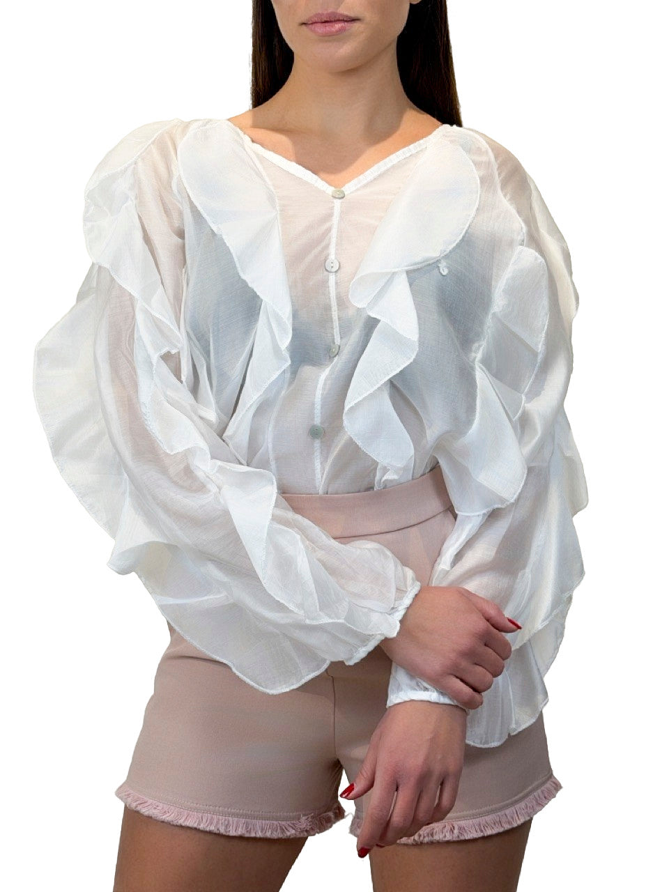 Camicia con rouge - CM2619