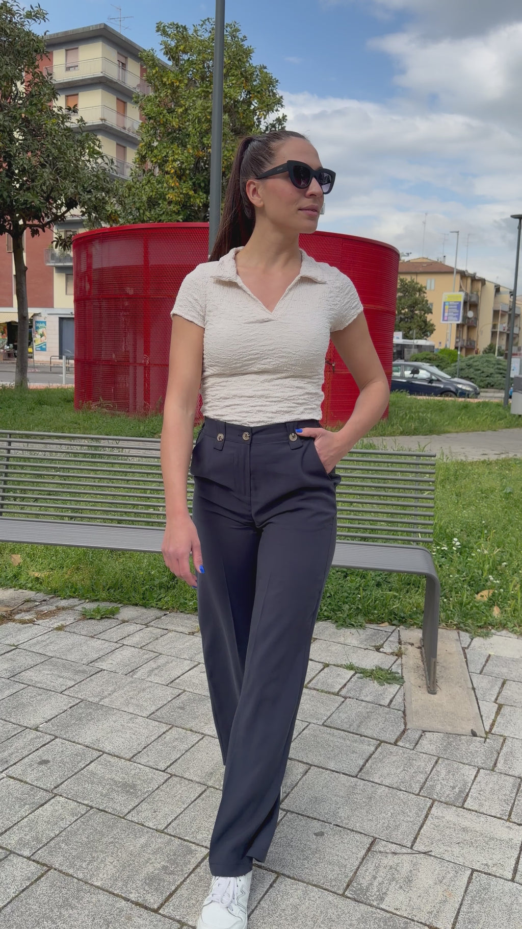 Polo crop - TS2614