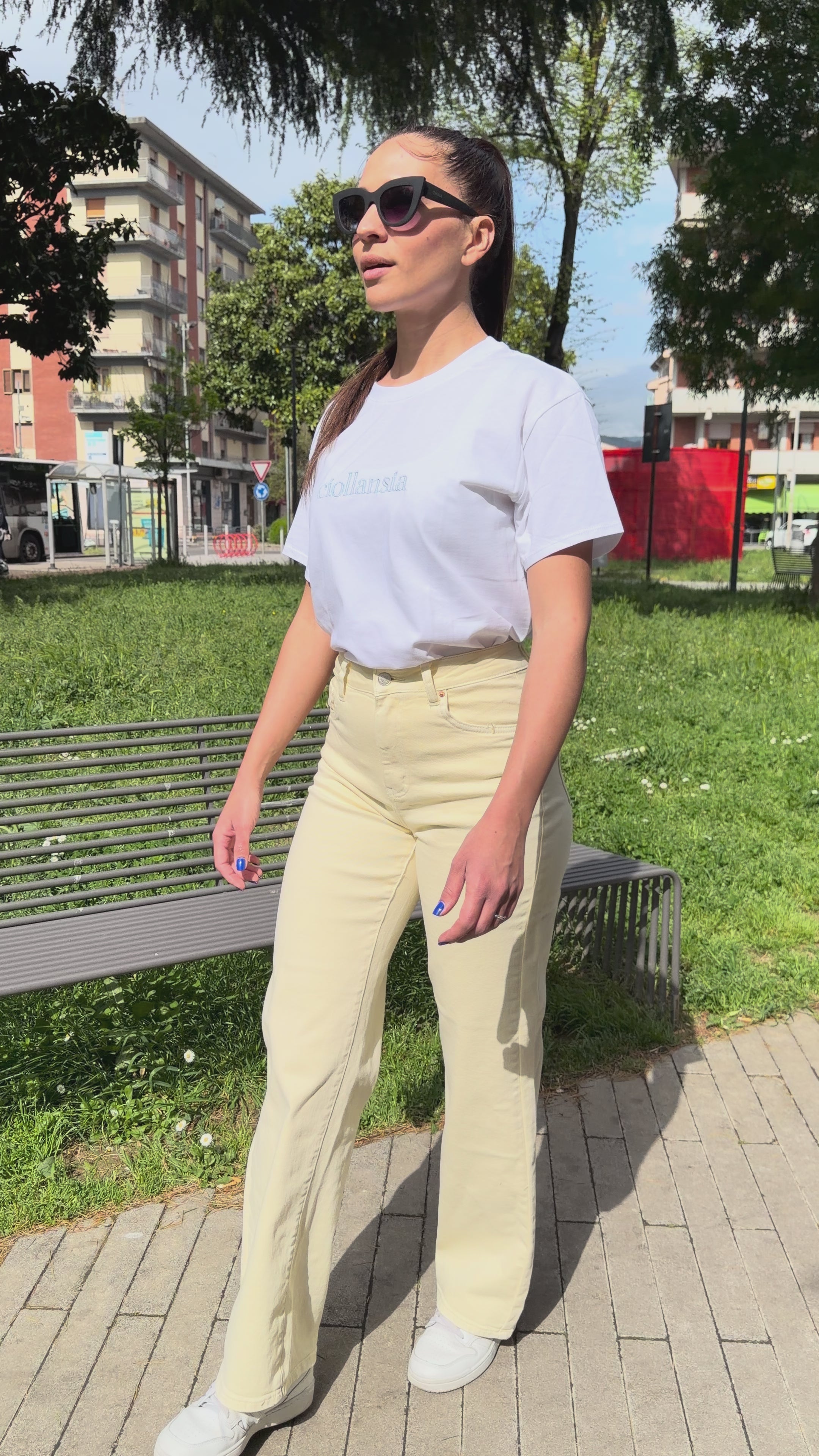 T-shirt con scritta - TS2605